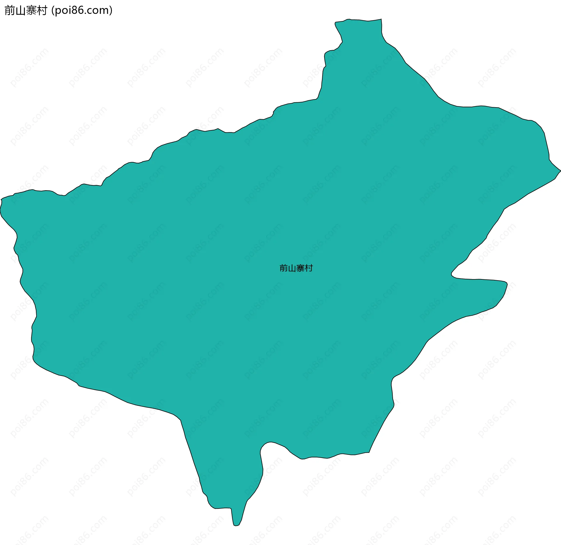 前山寨村边界地图