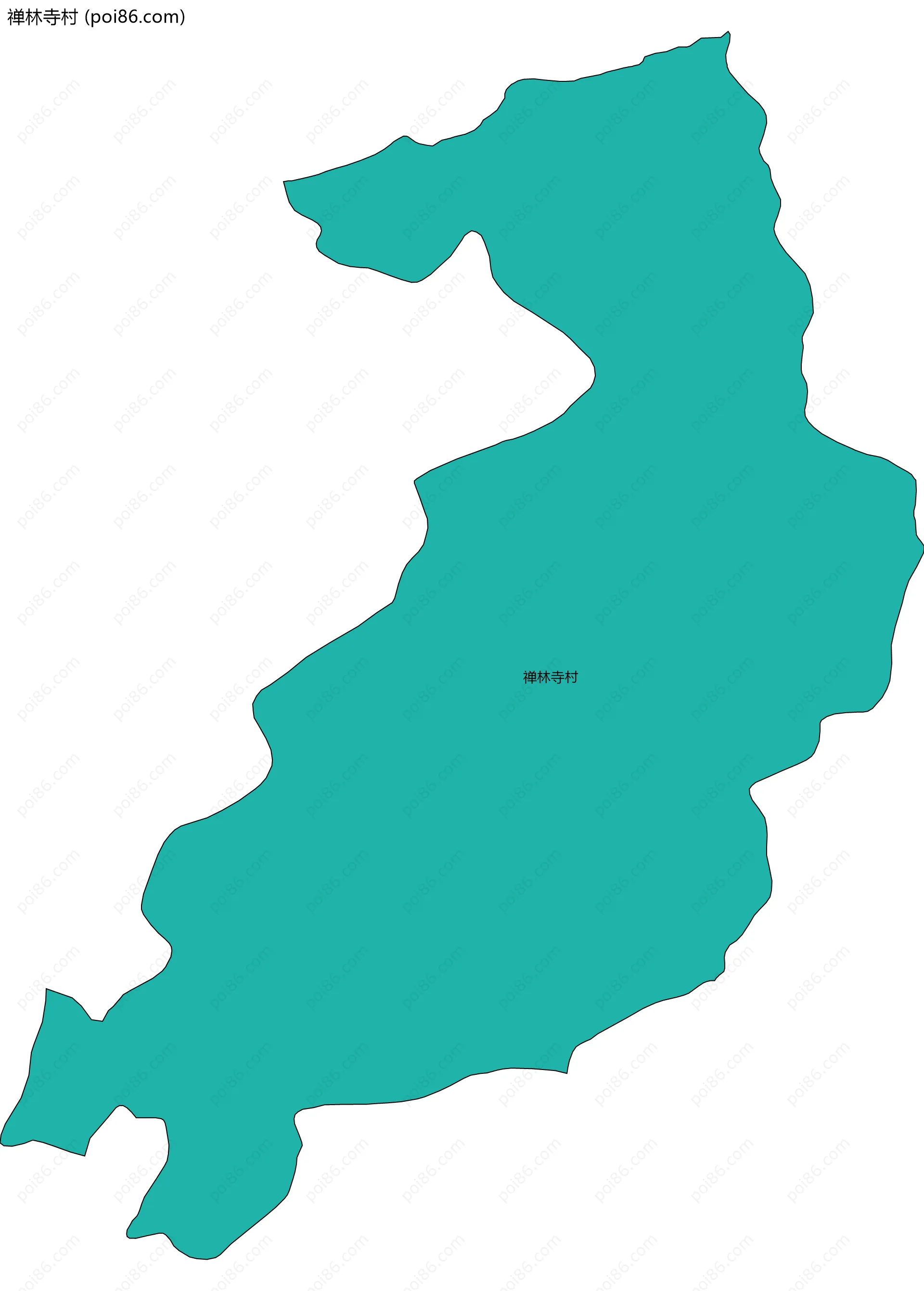 禅林寺村边界地图