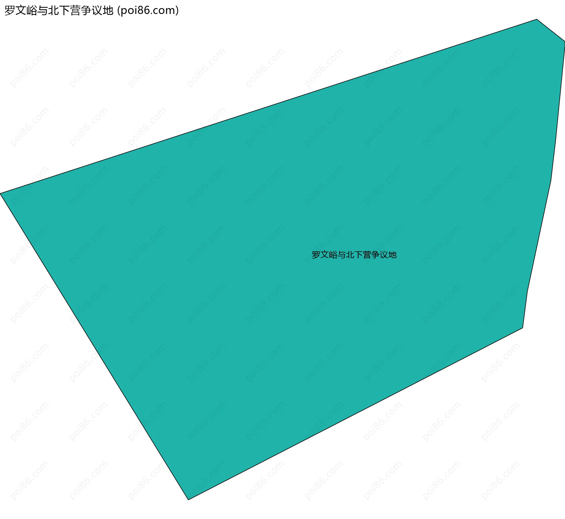 罗文峪与北下营争议地边界地图