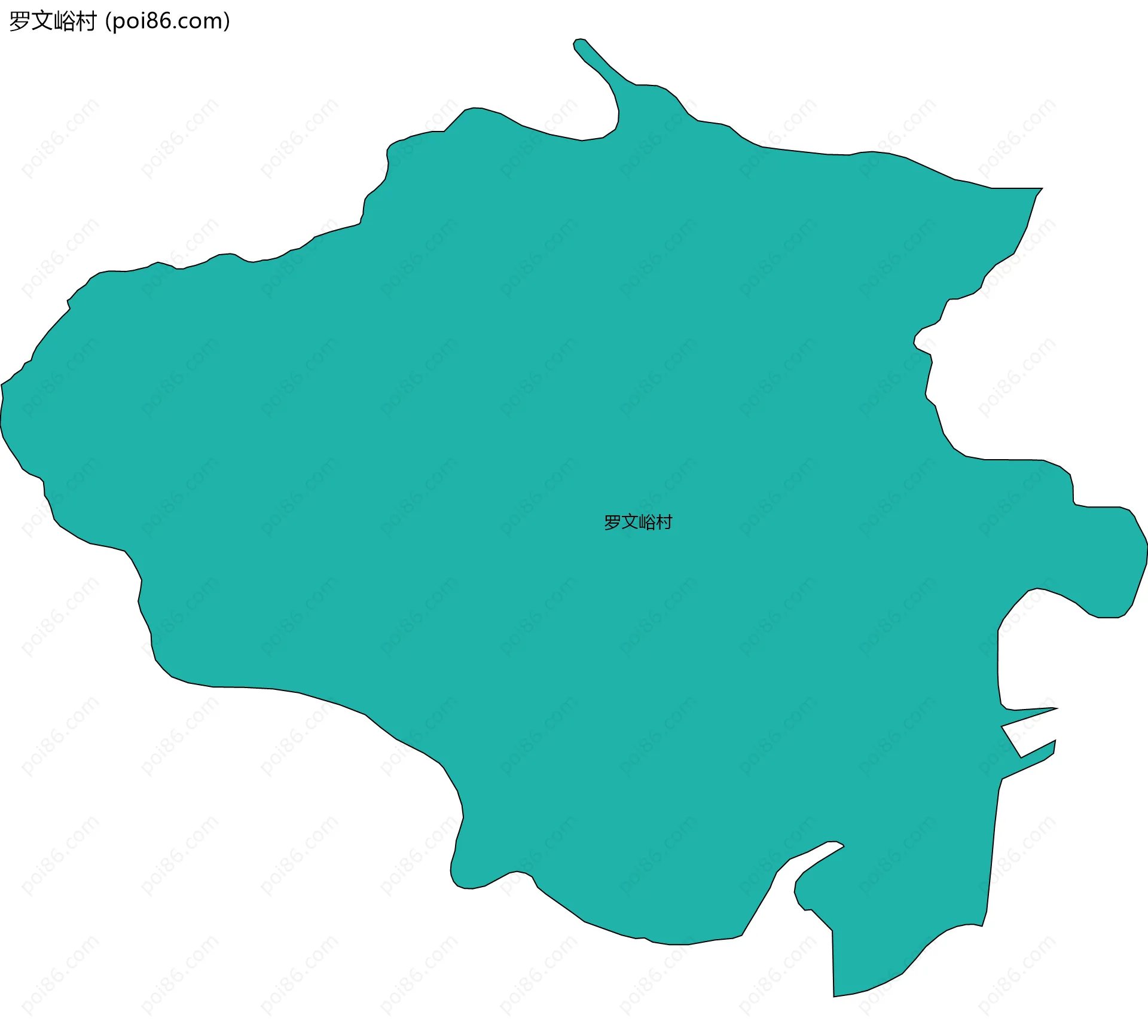 罗文峪村边界地图