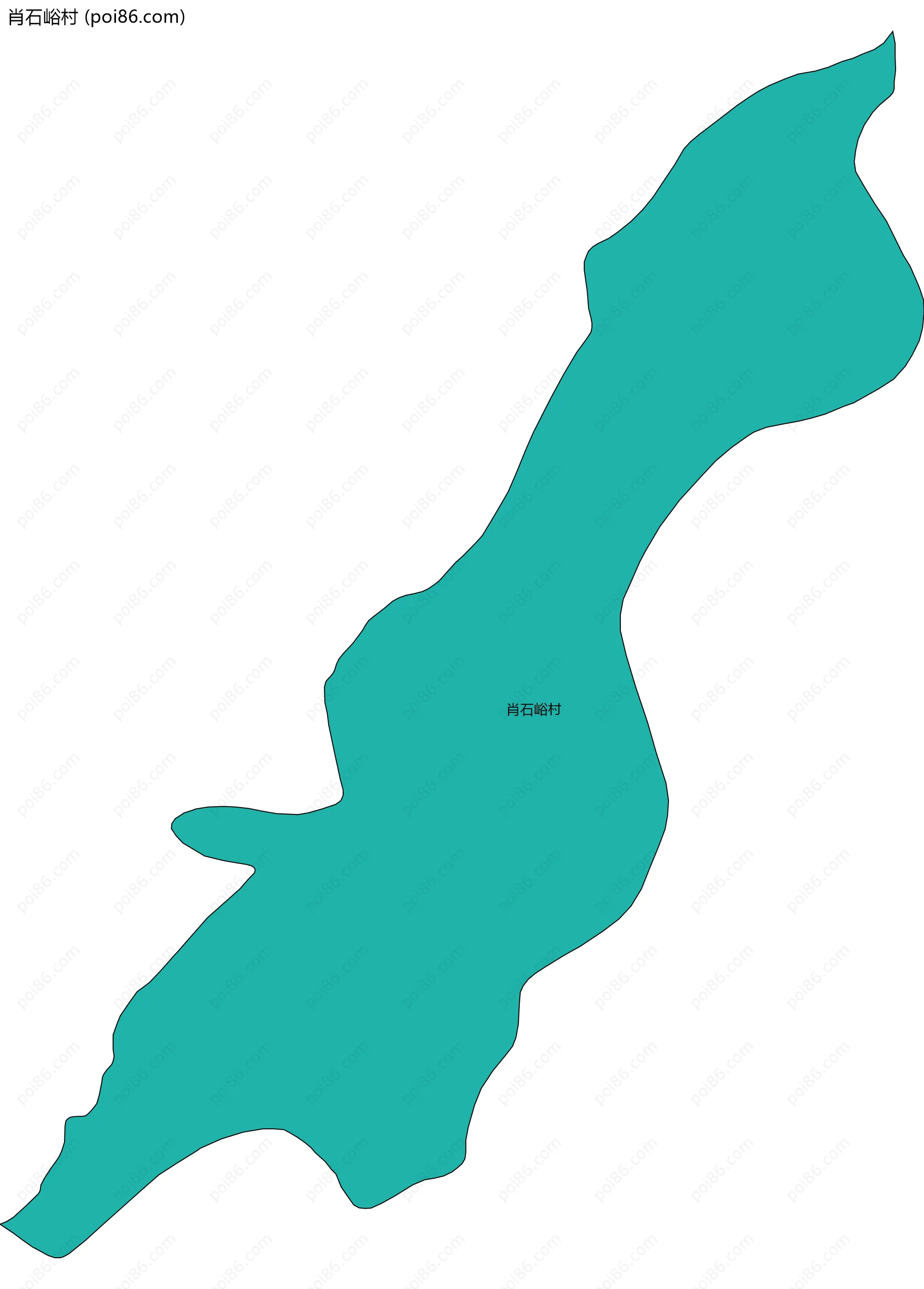 肖石峪村边界地图