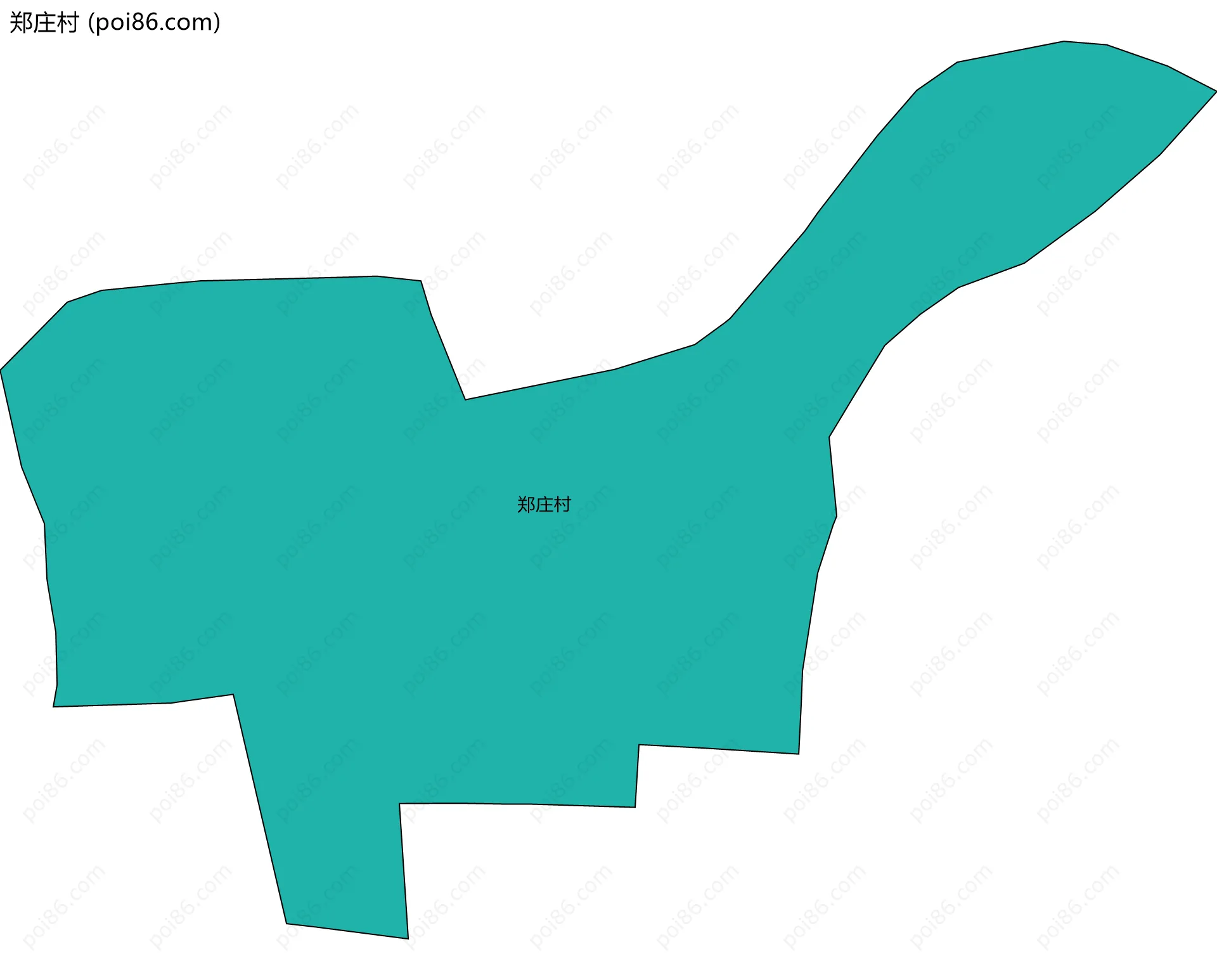郑庄村边界地图