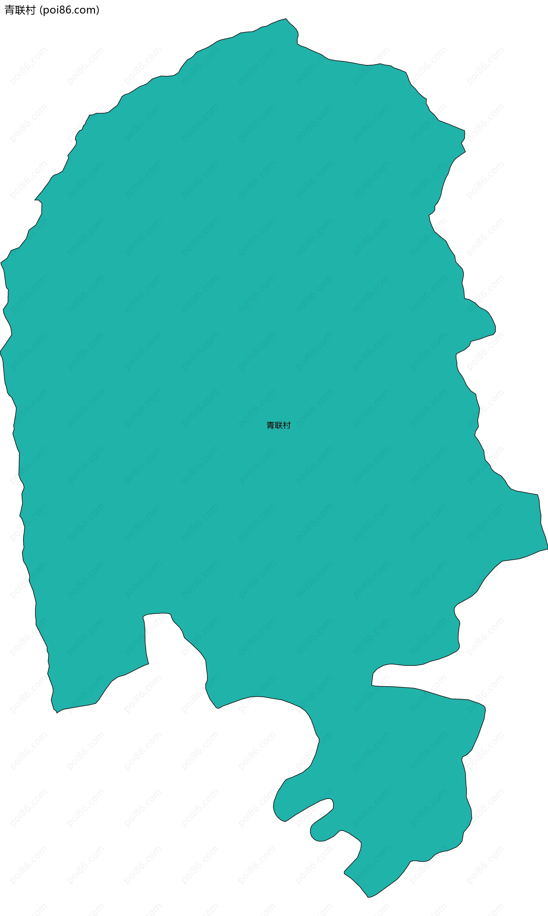 青联村边界地图