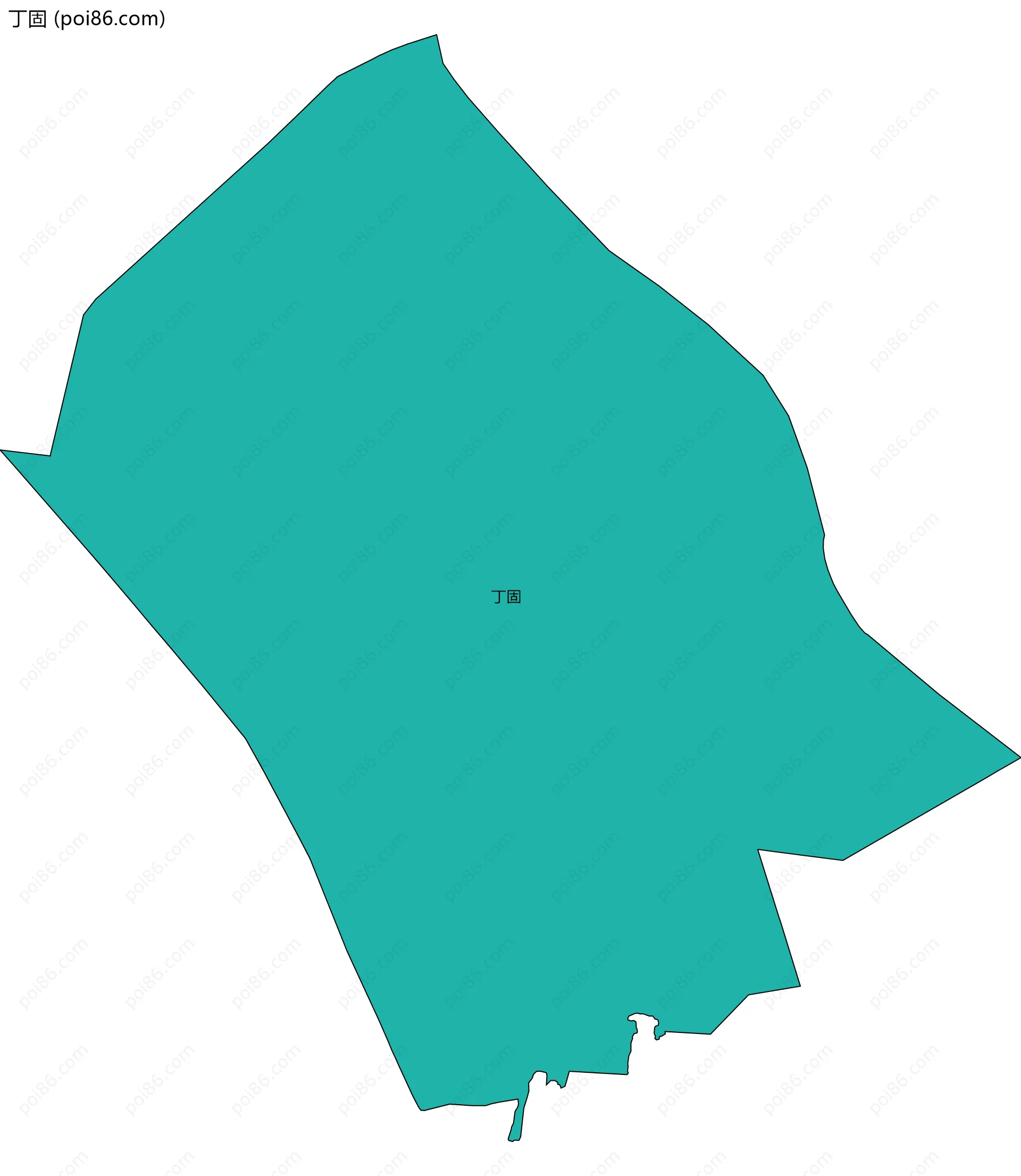 丁固边界地图