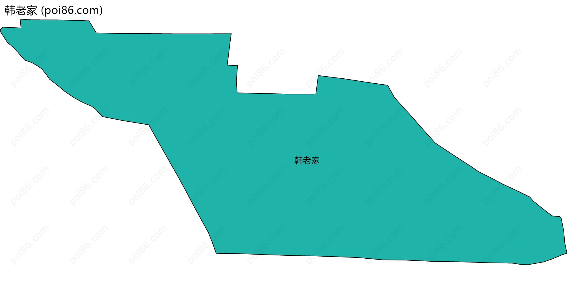 韩老家边界地图