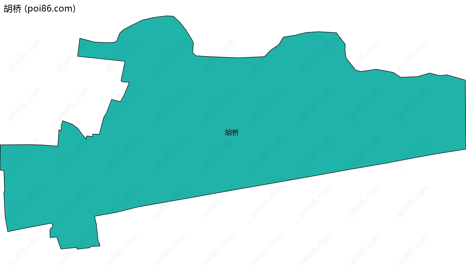 胡桥边界地图