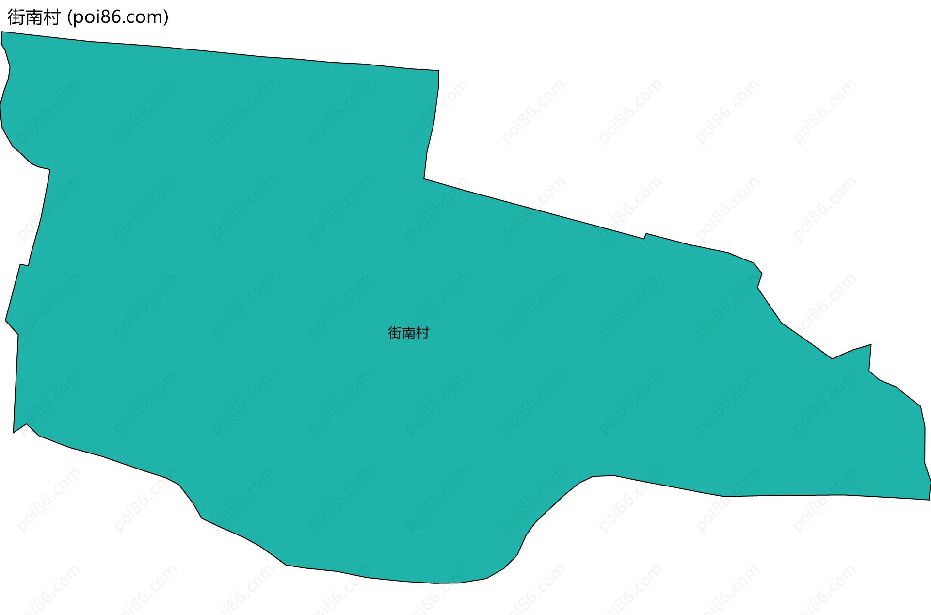 街南村边界地图