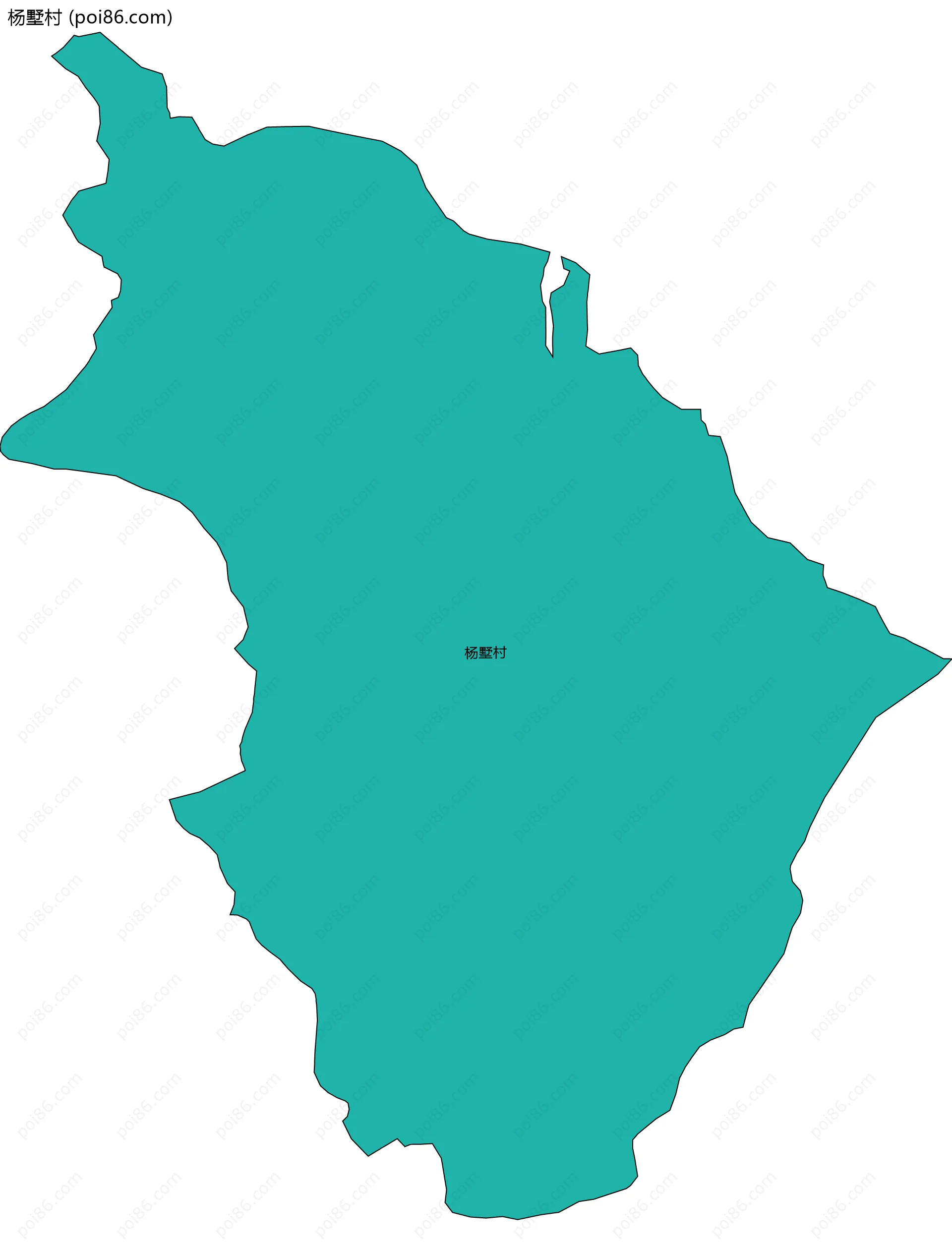 杨墅村边界地图