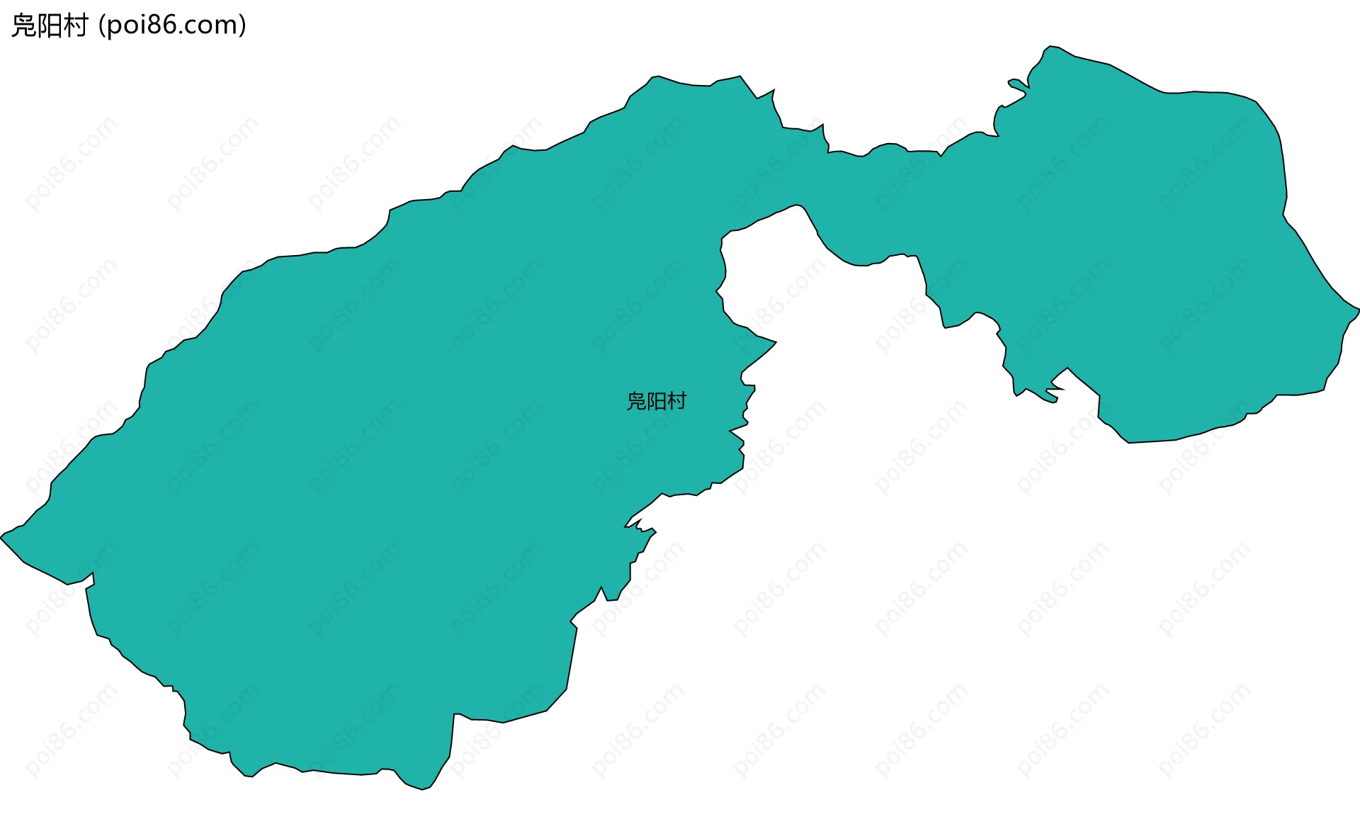 凫阳村边界地图