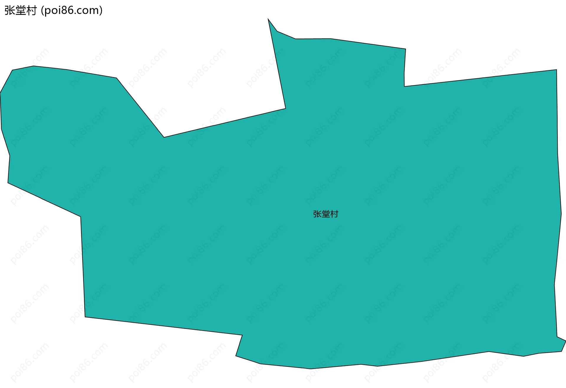 张堂村边界地图