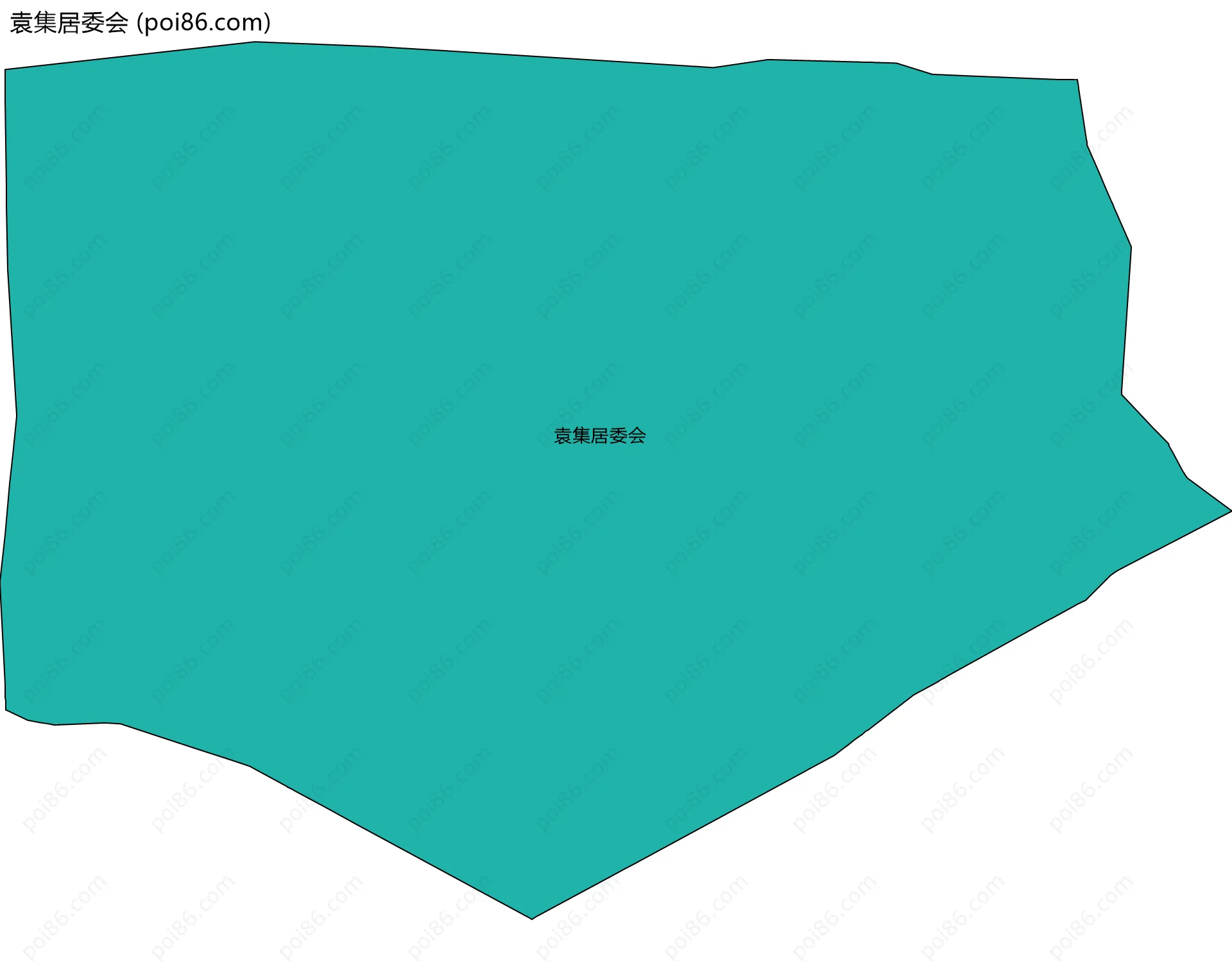 袁集居委会边界地图