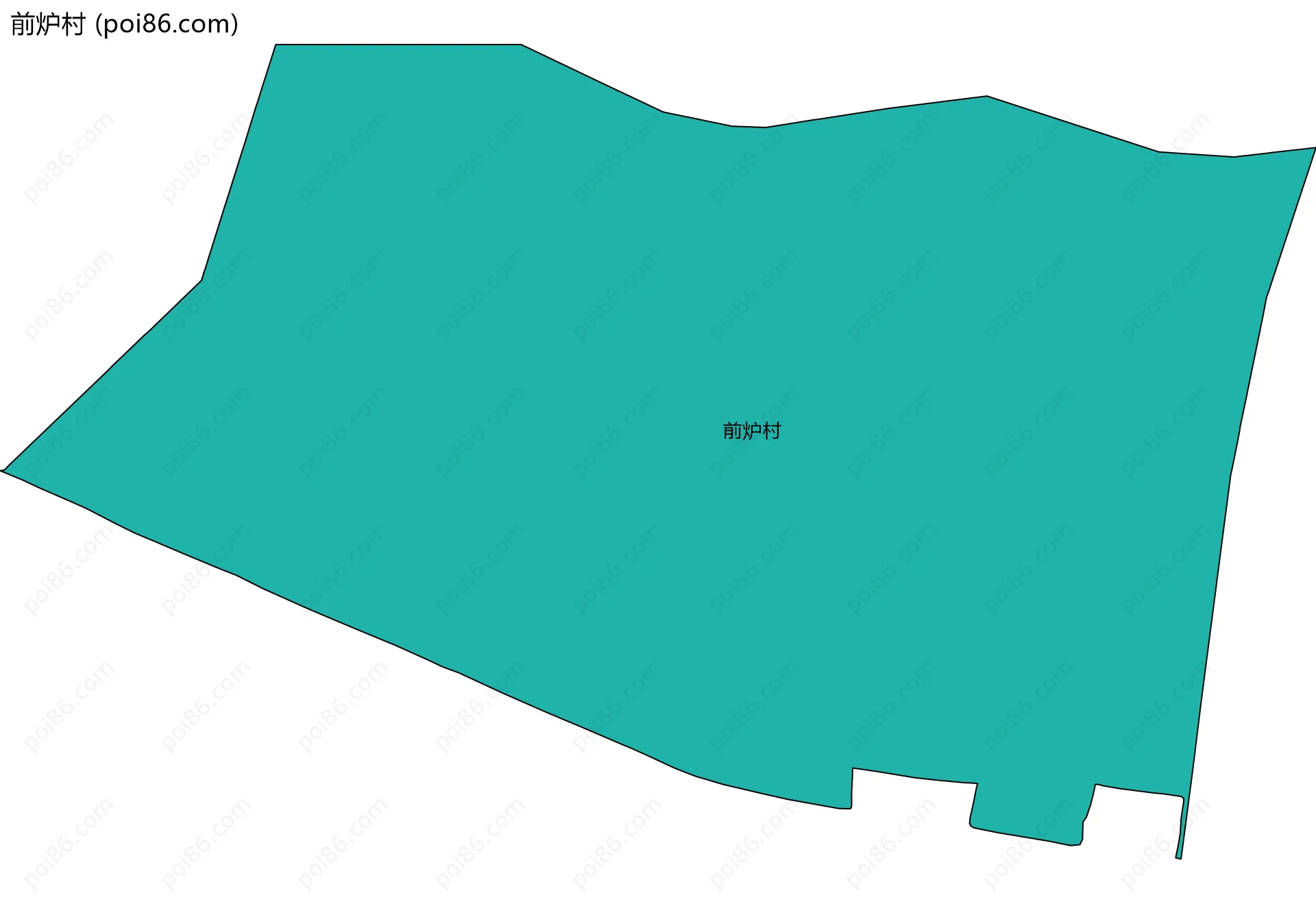 前炉村边界地图