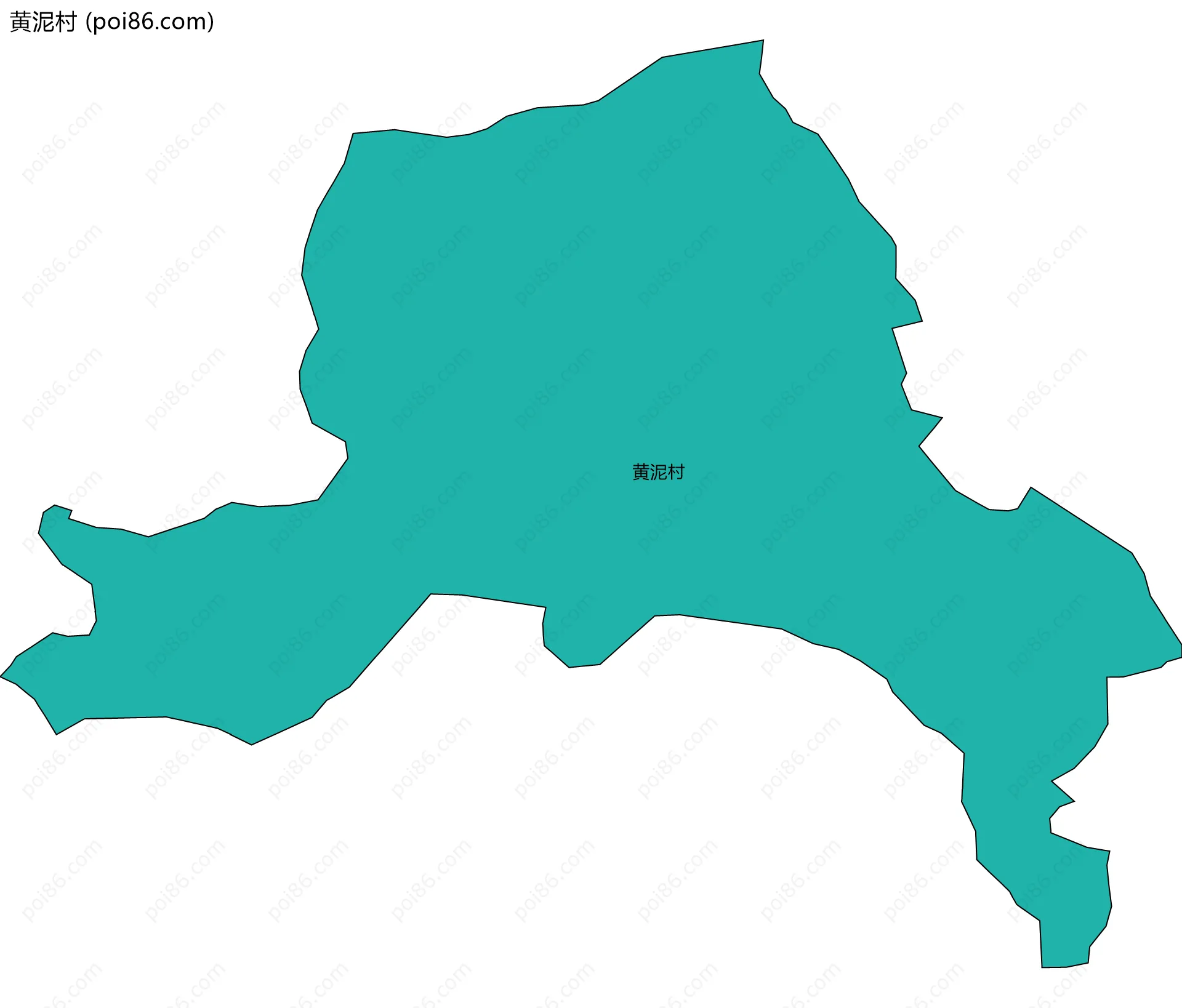 黄泥村边界地图