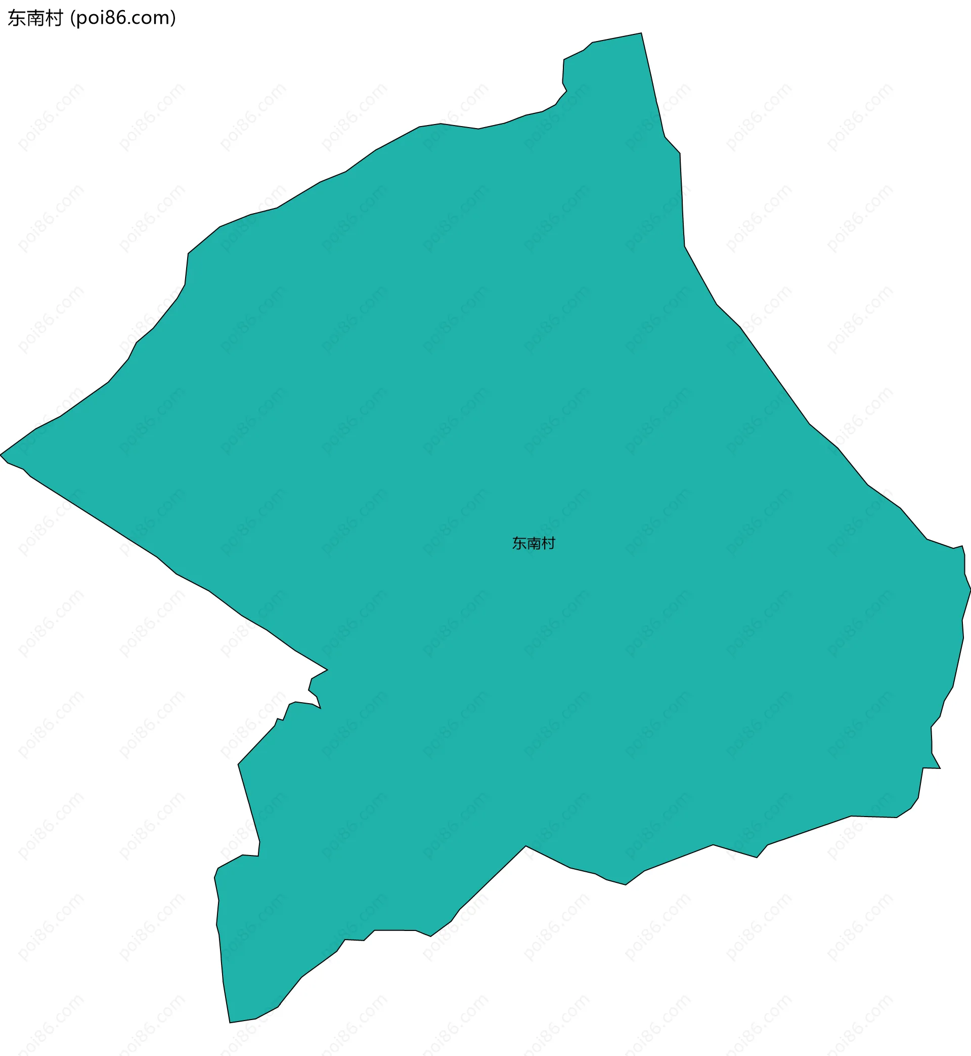 东南村边界地图