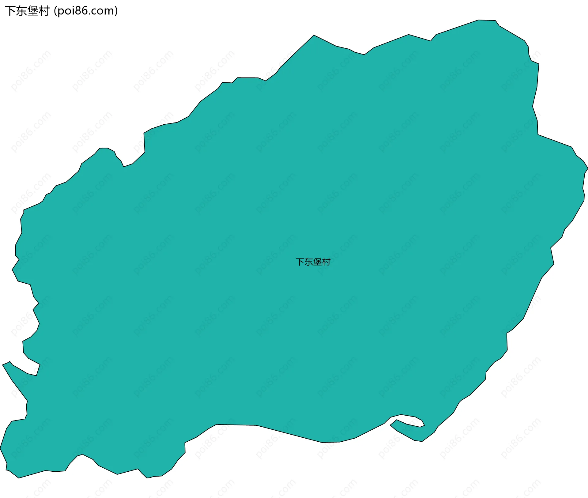 下东堡村边界地图