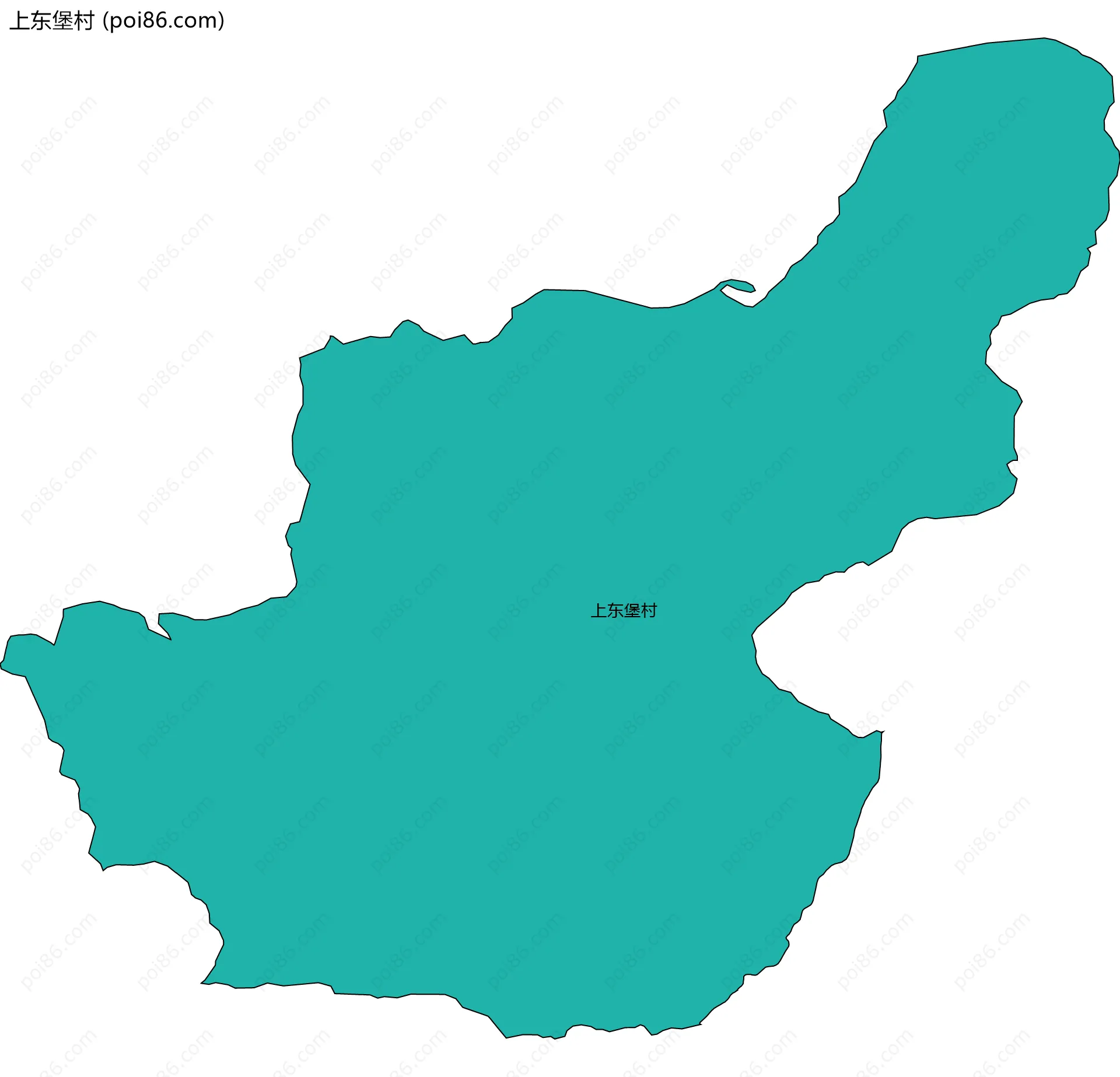 上东堡村边界地图