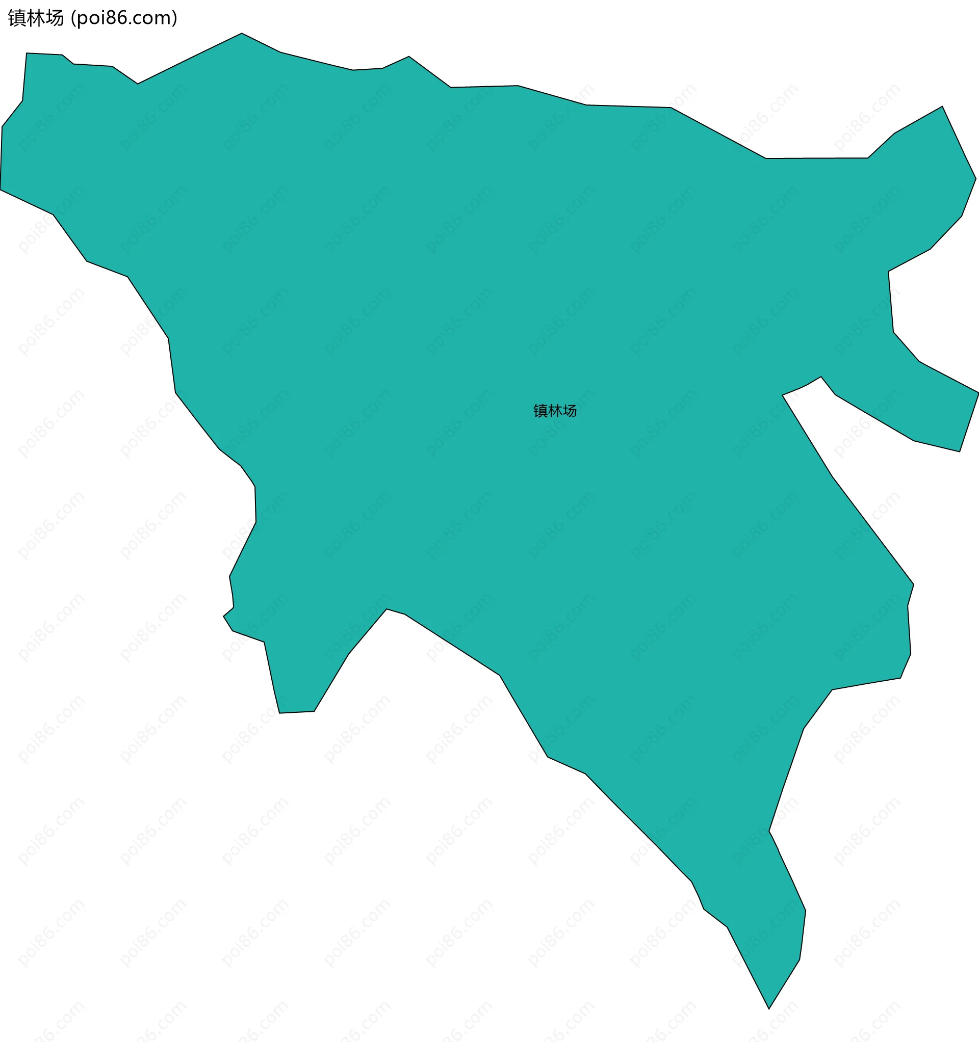 镇林场边界地图