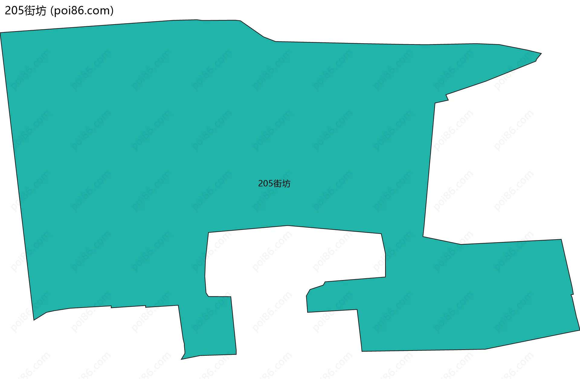 205街坊边界地图