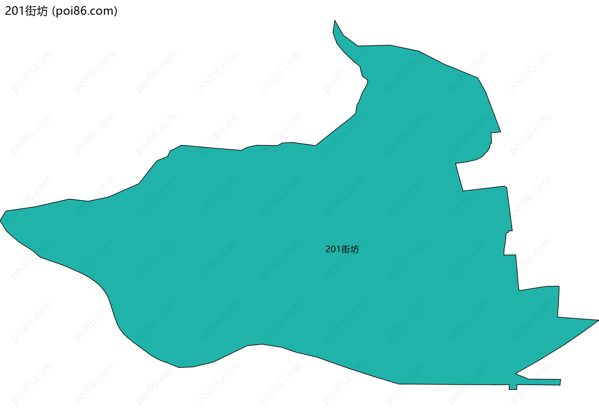 201街坊边界地图