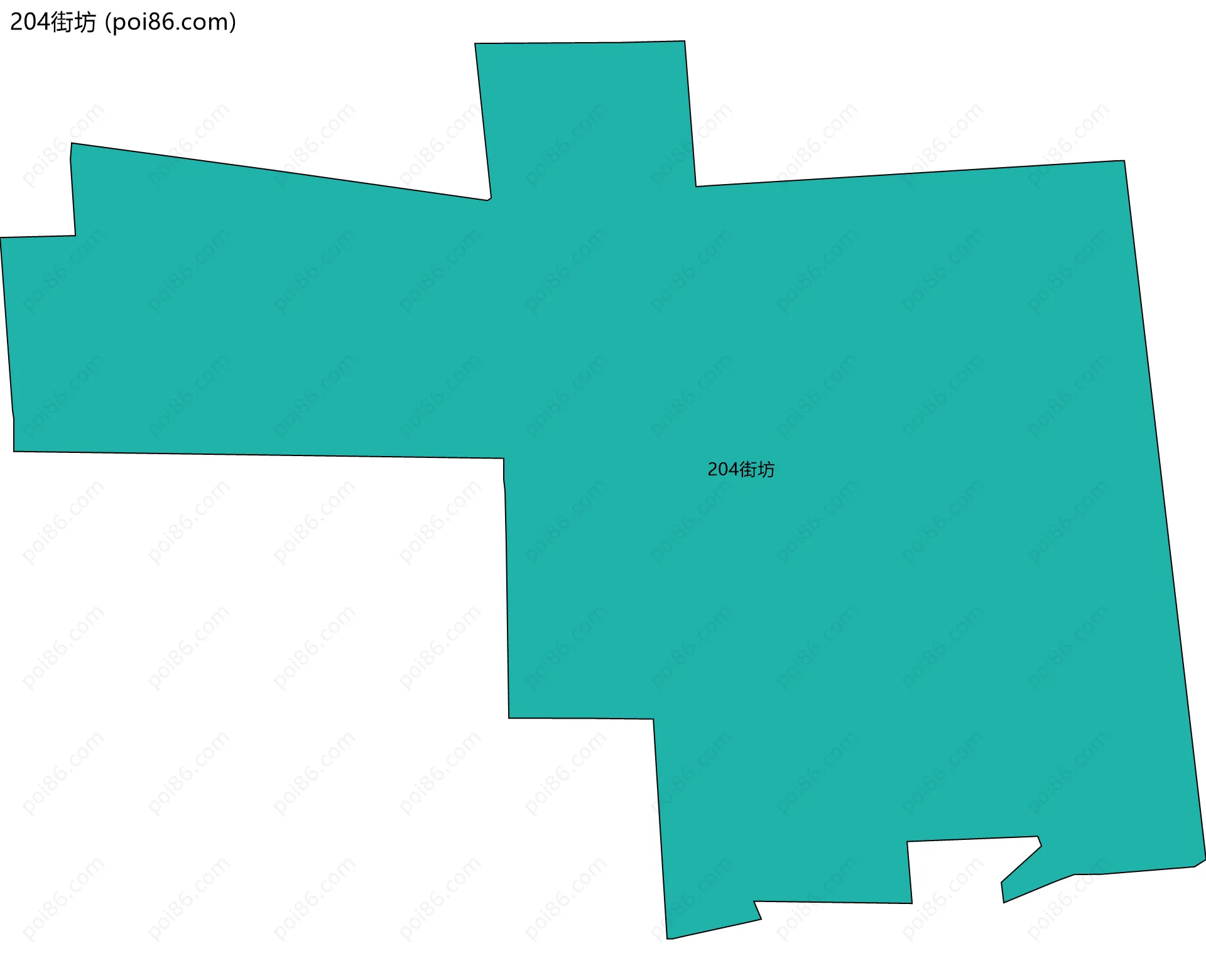204街坊边界地图