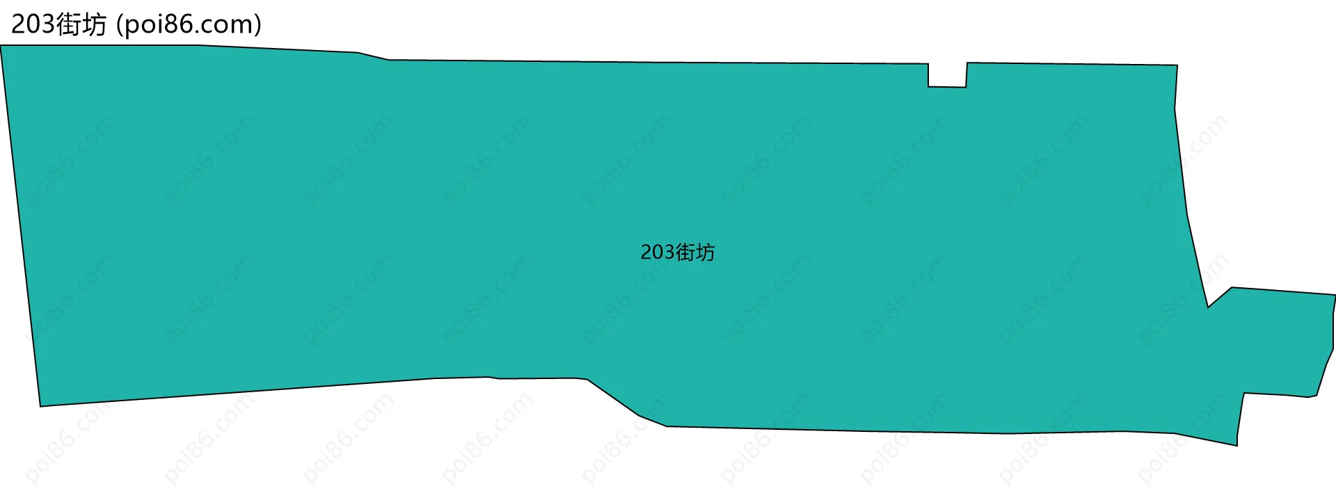 203街坊边界地图