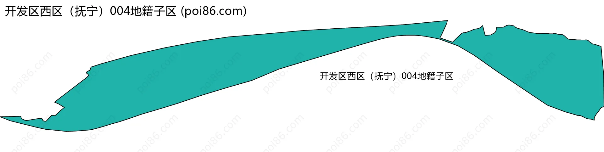 开发区西区（抚宁）004地籍子区边界地图