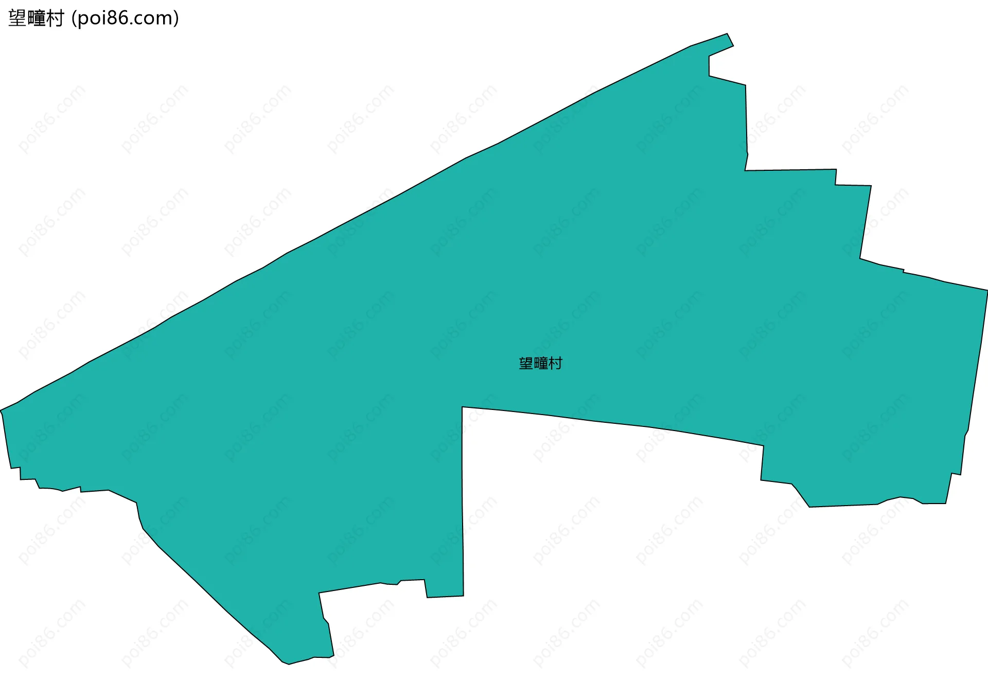 望疃村边界地图