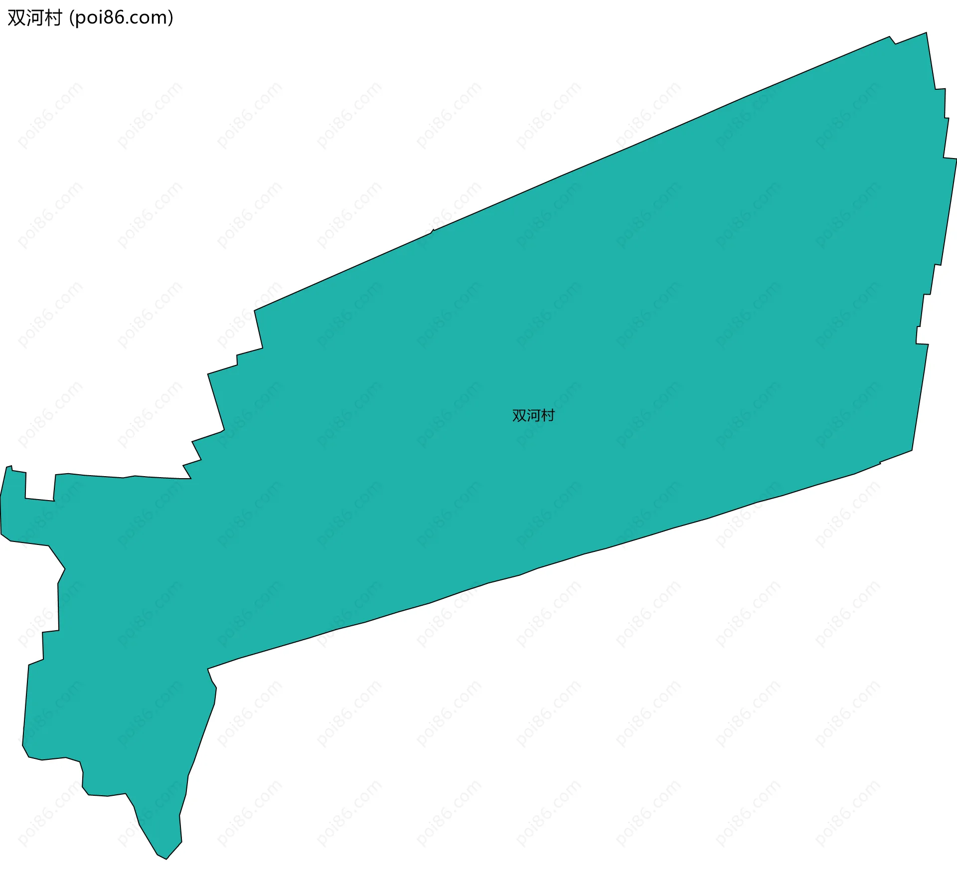 双河村边界地图