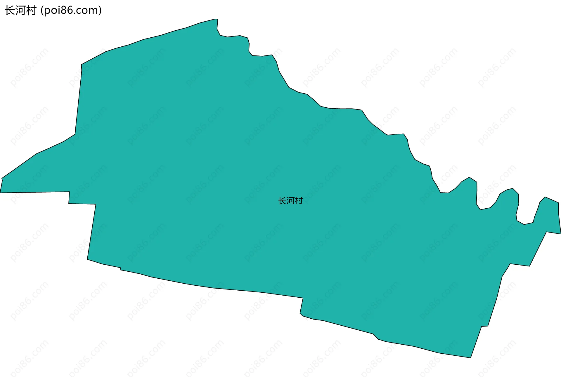 长河村边界地图