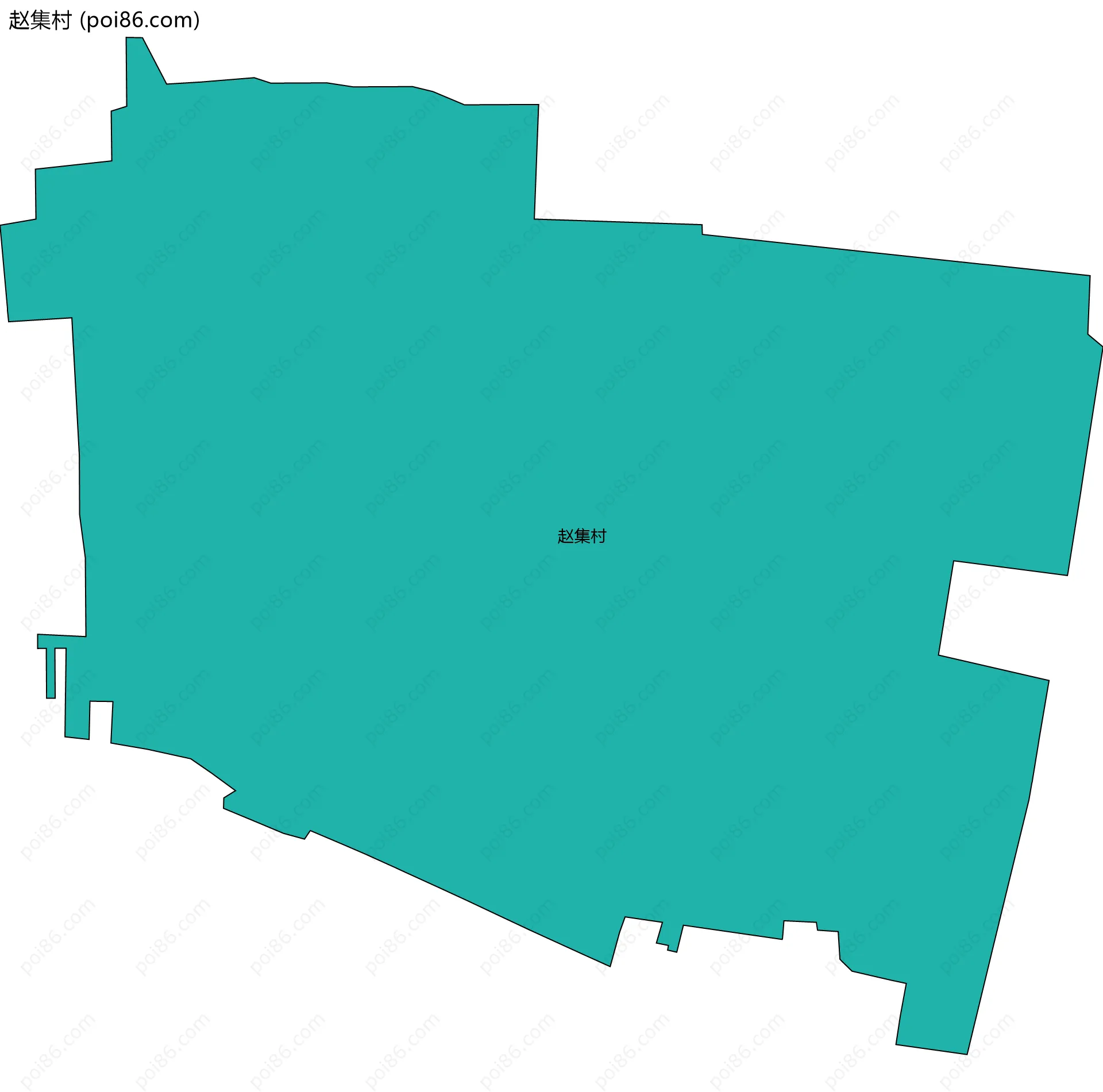 赵集村边界地图