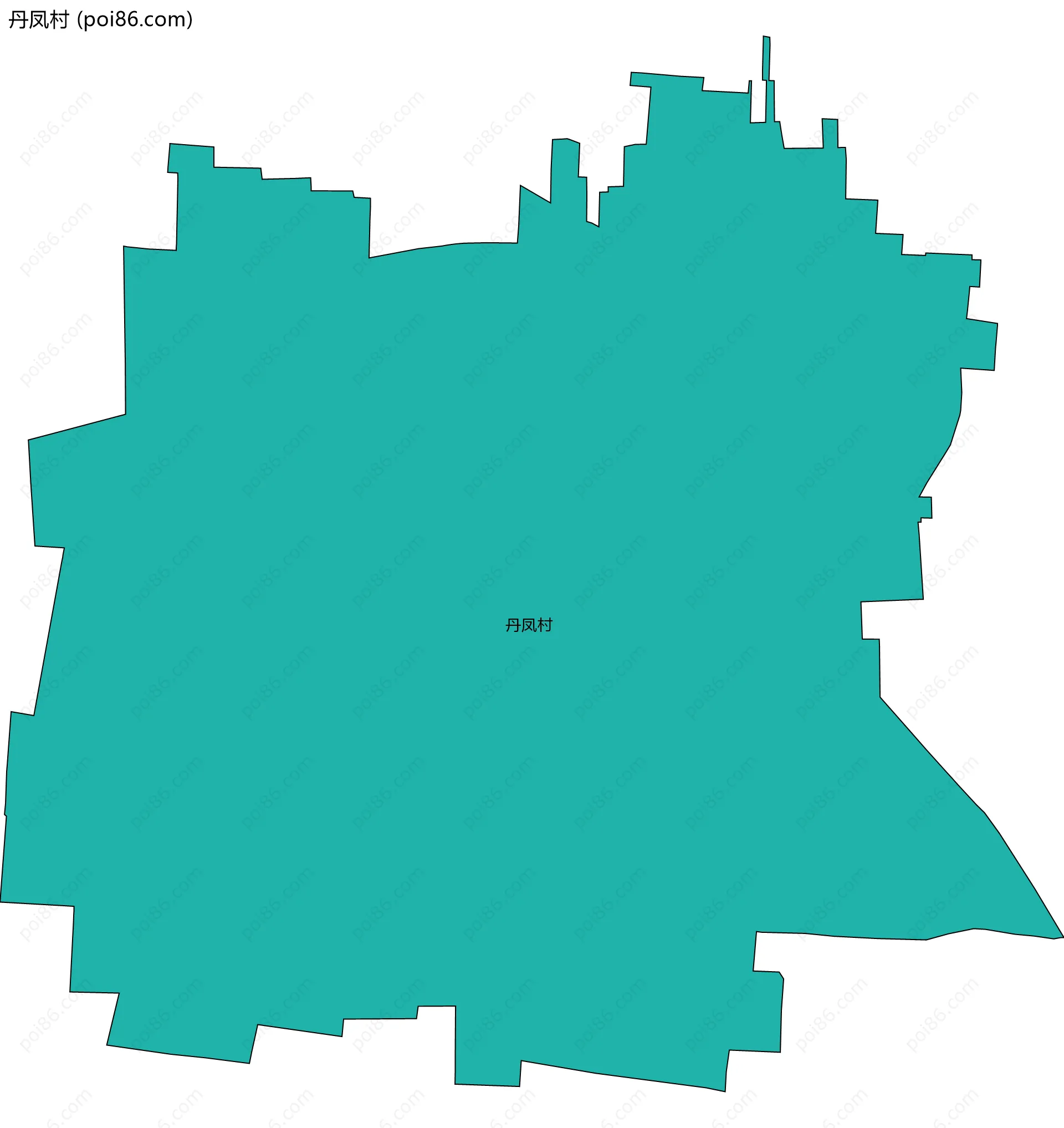 丹凤村边界地图