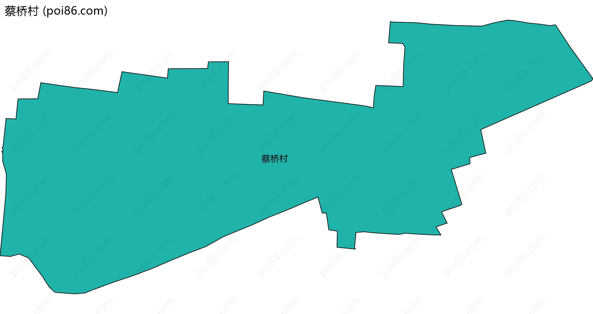 蔡桥村边界地图