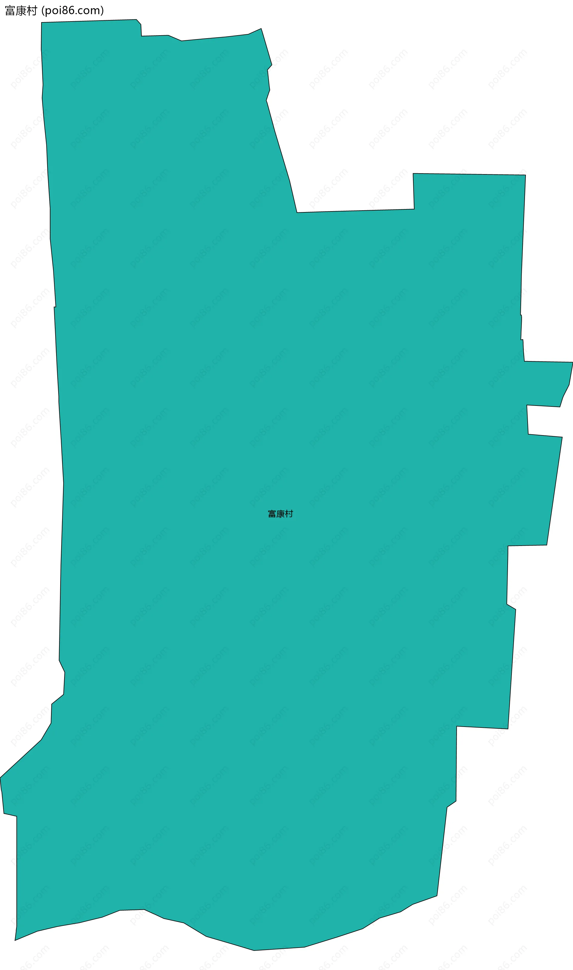富康村边界地图