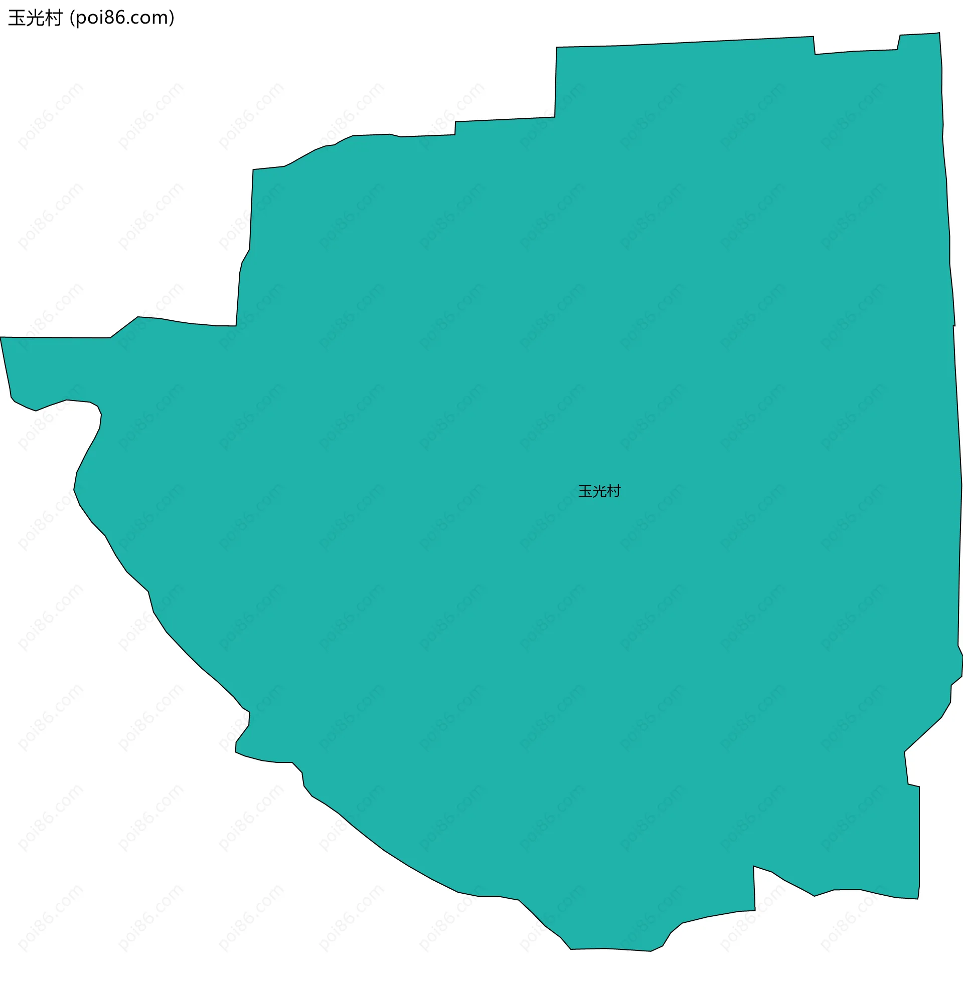 玉光村边界地图