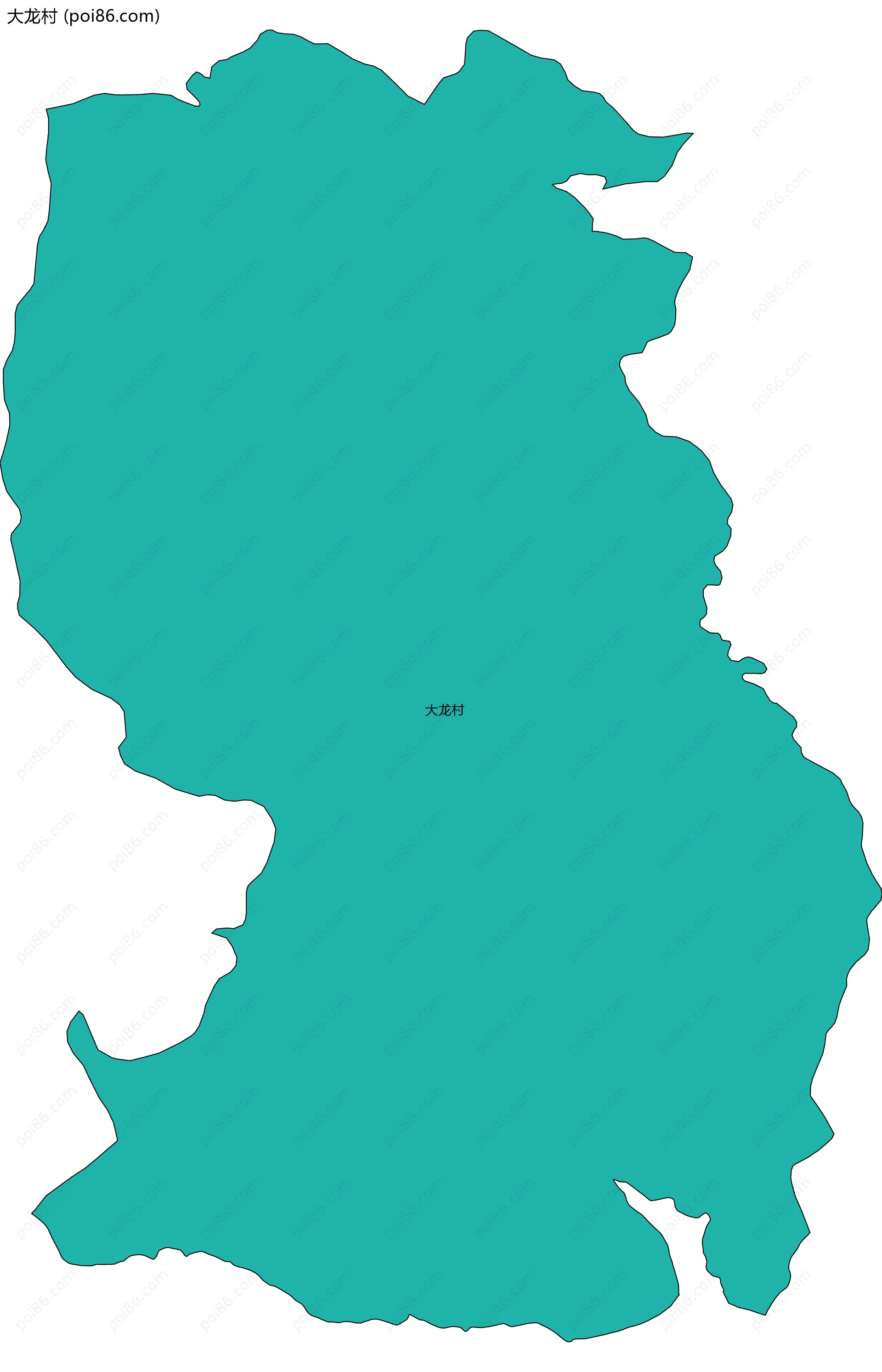 大龙村边界地图