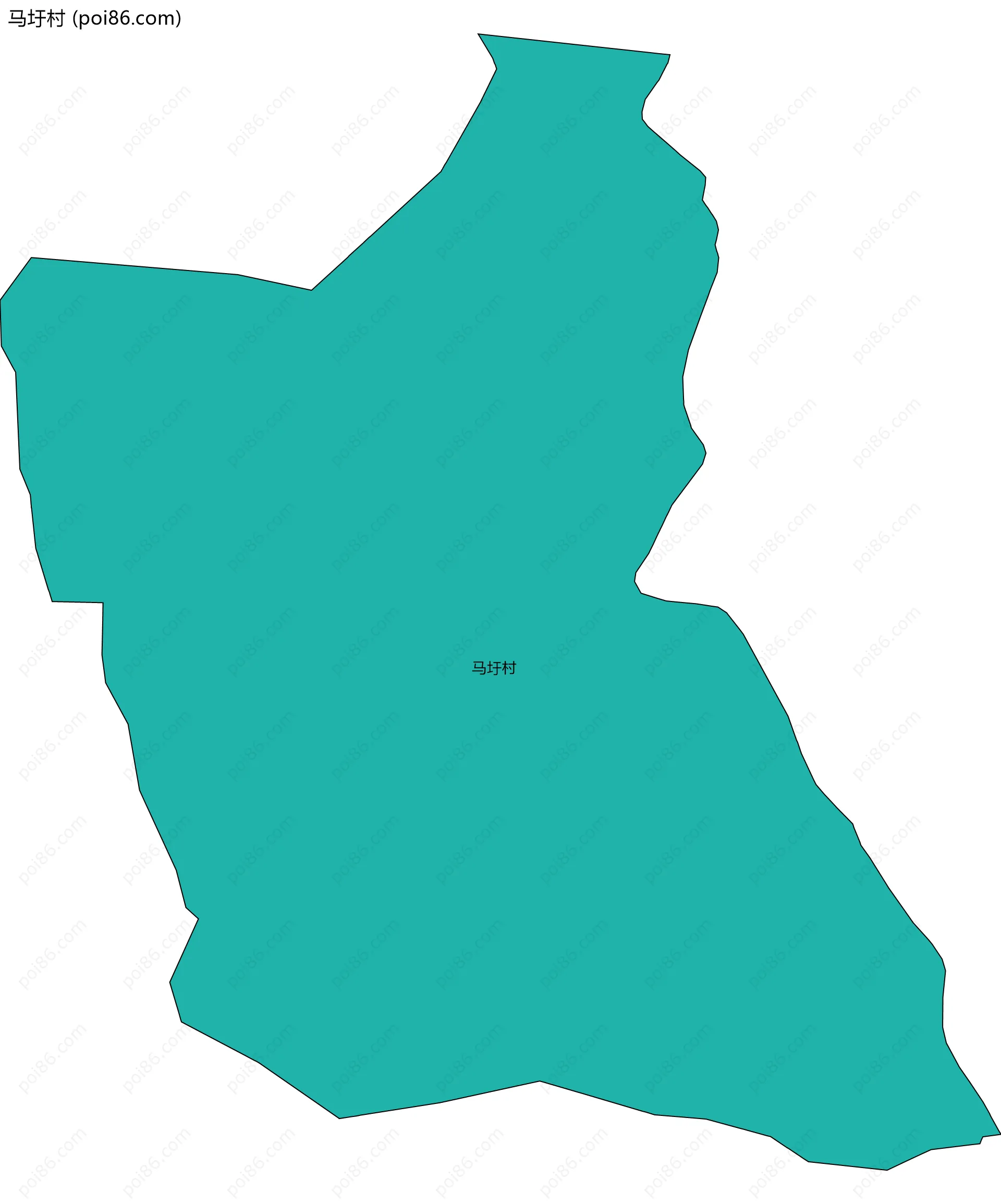 马圩村边界地图