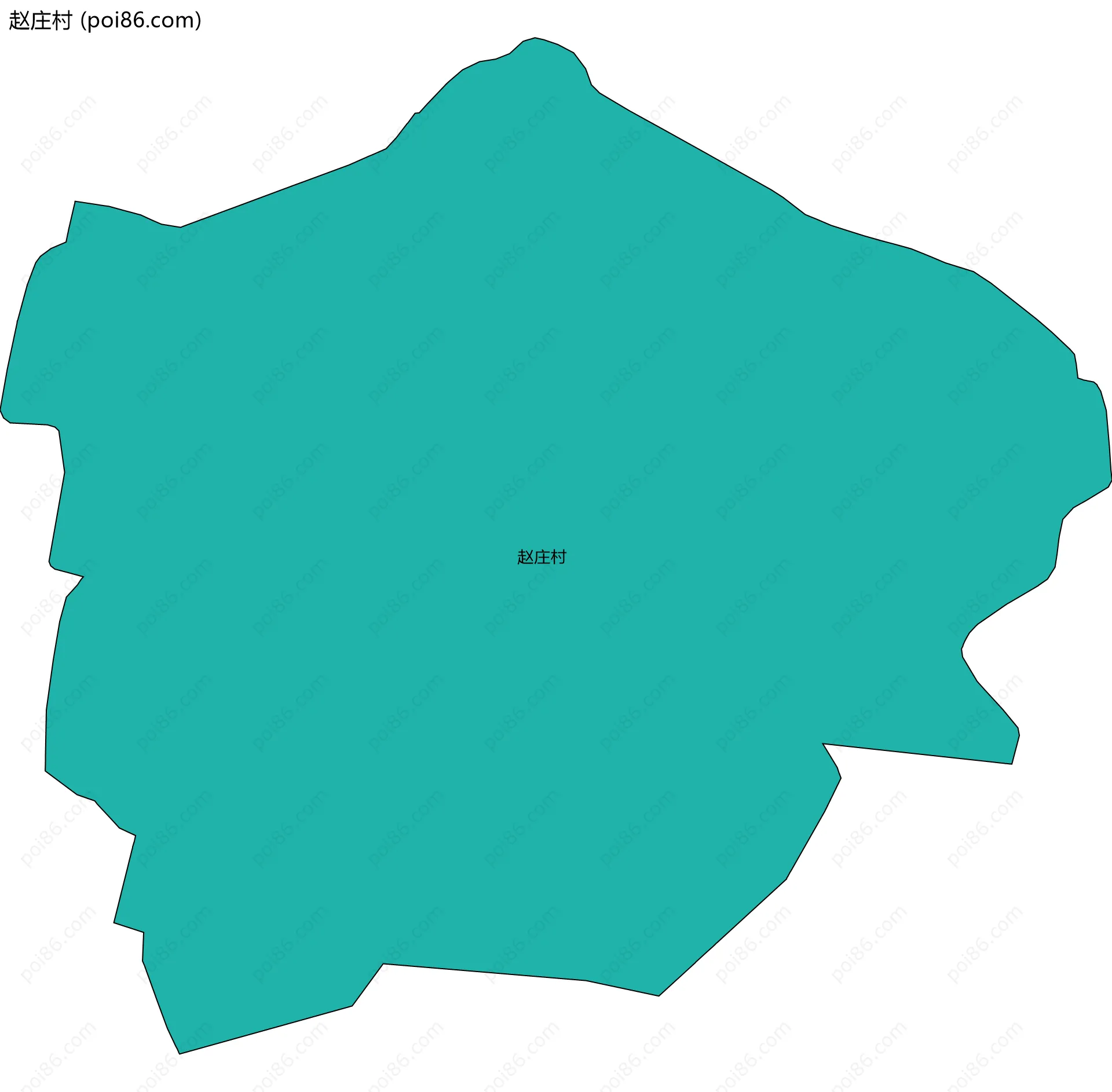 赵庄村边界地图