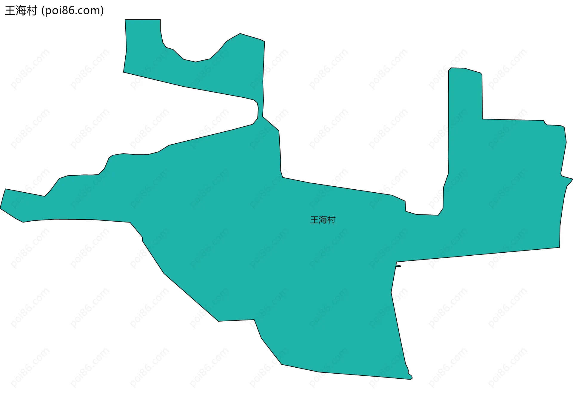 王海村边界地图
