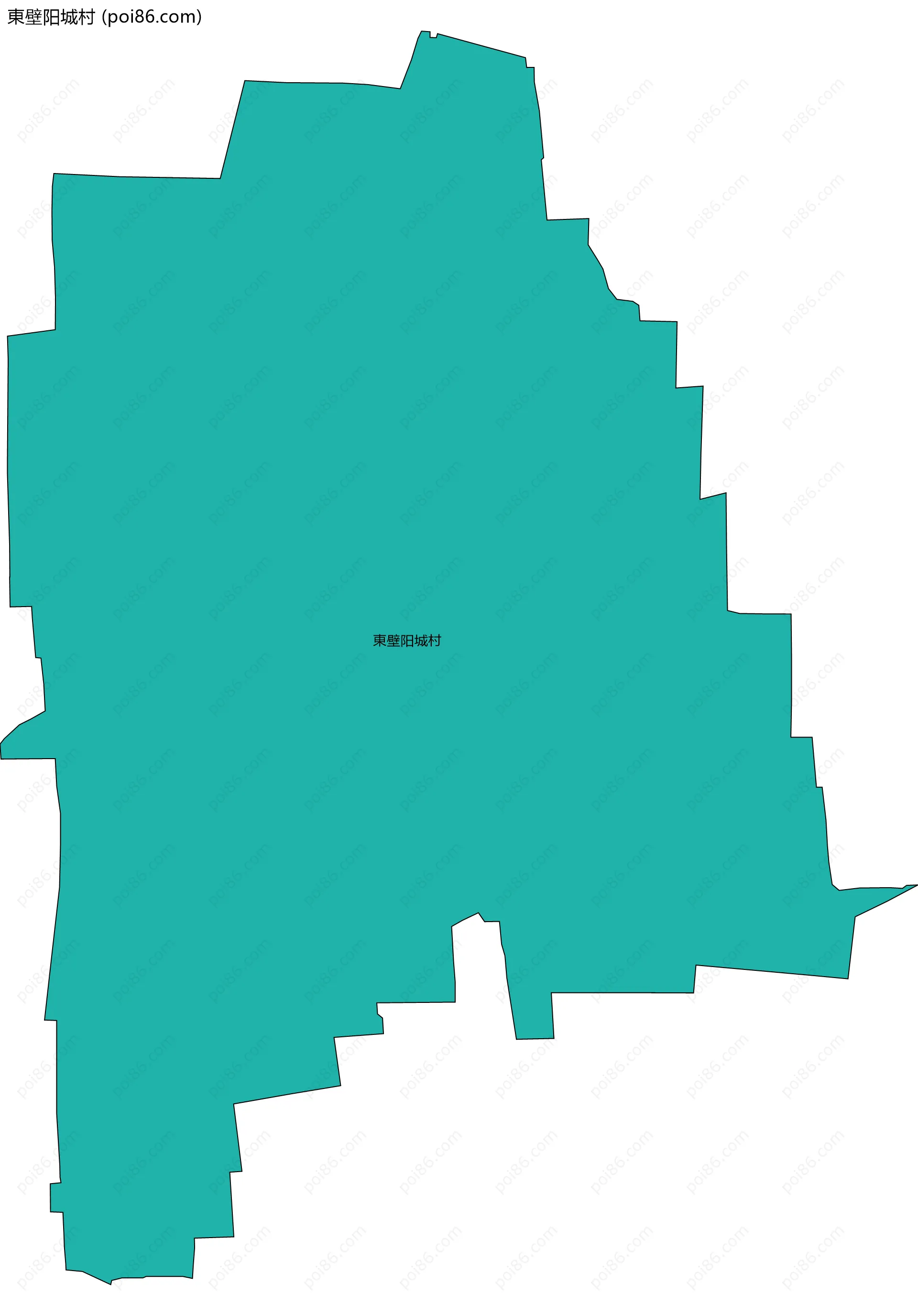 東壁阳城村边界地图