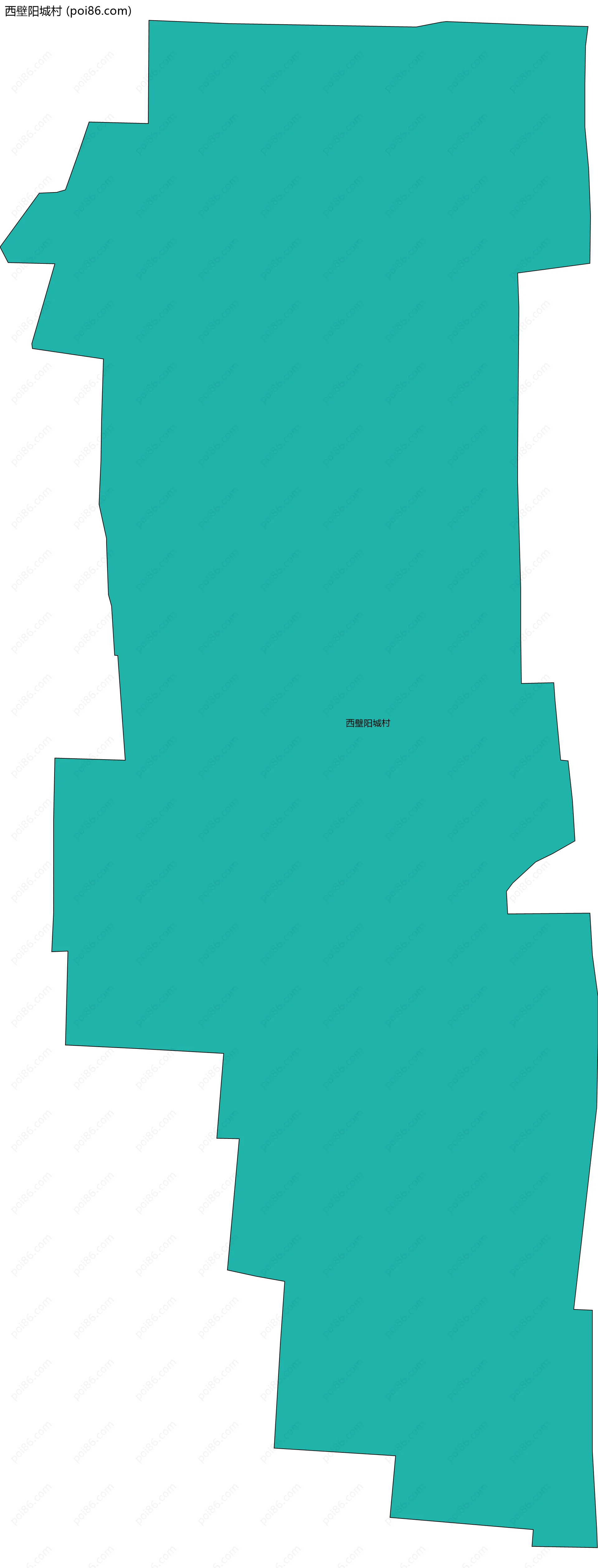 西壁阳城村边界地图