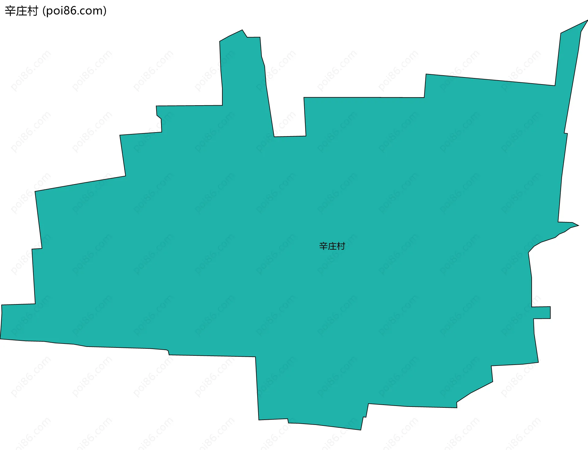 辛庄村边界地图