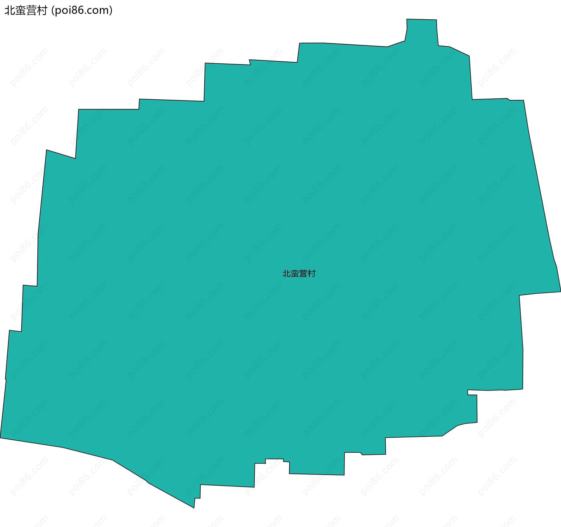 北蛮营村边界地图