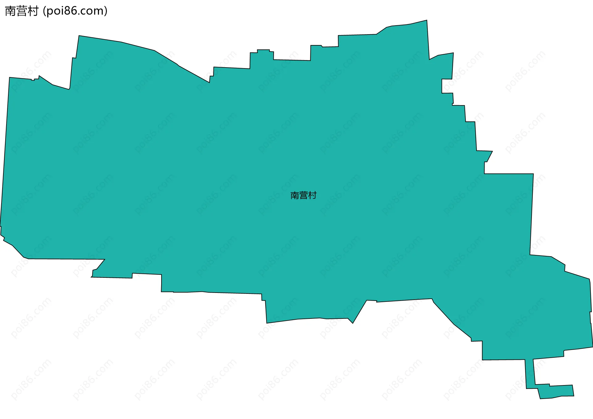 南营村边界地图