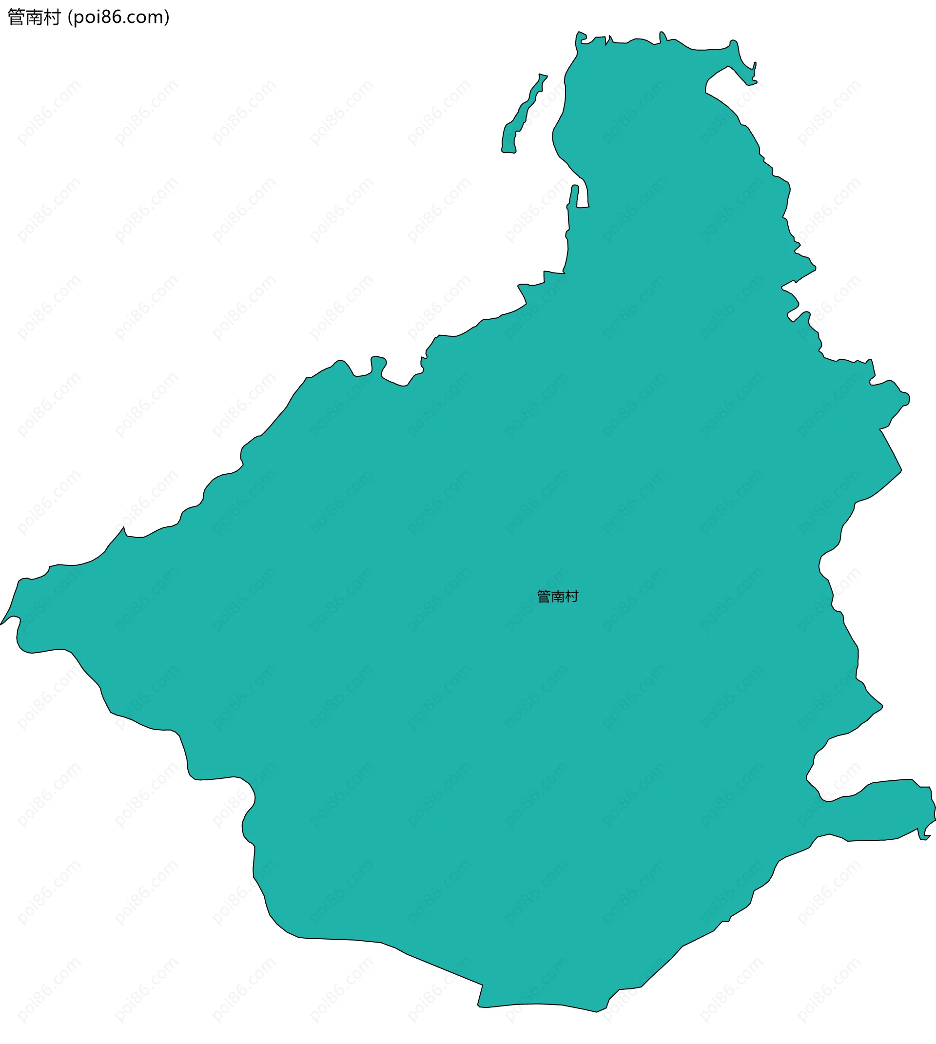 管南村边界地图