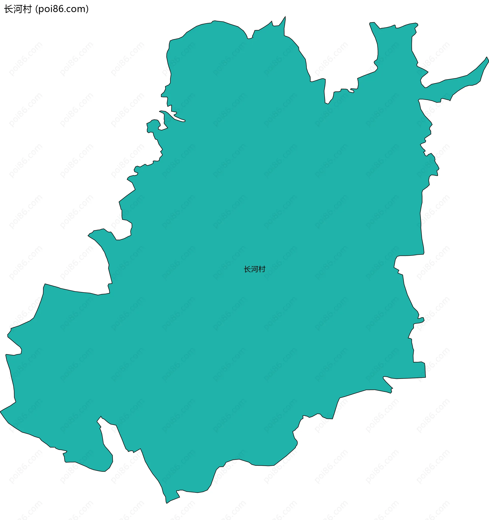 长河村边界地图