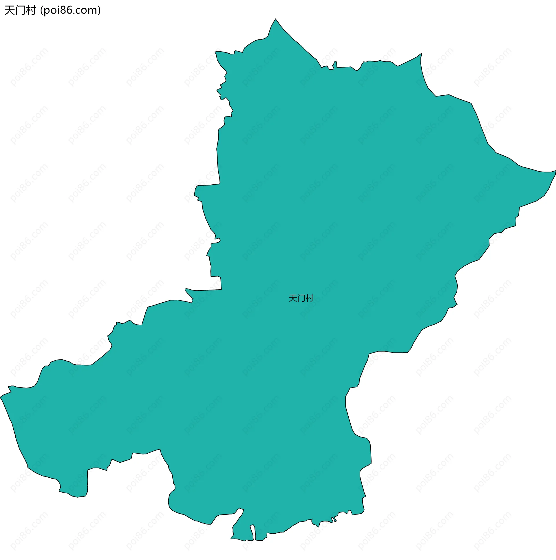天门村边界地图