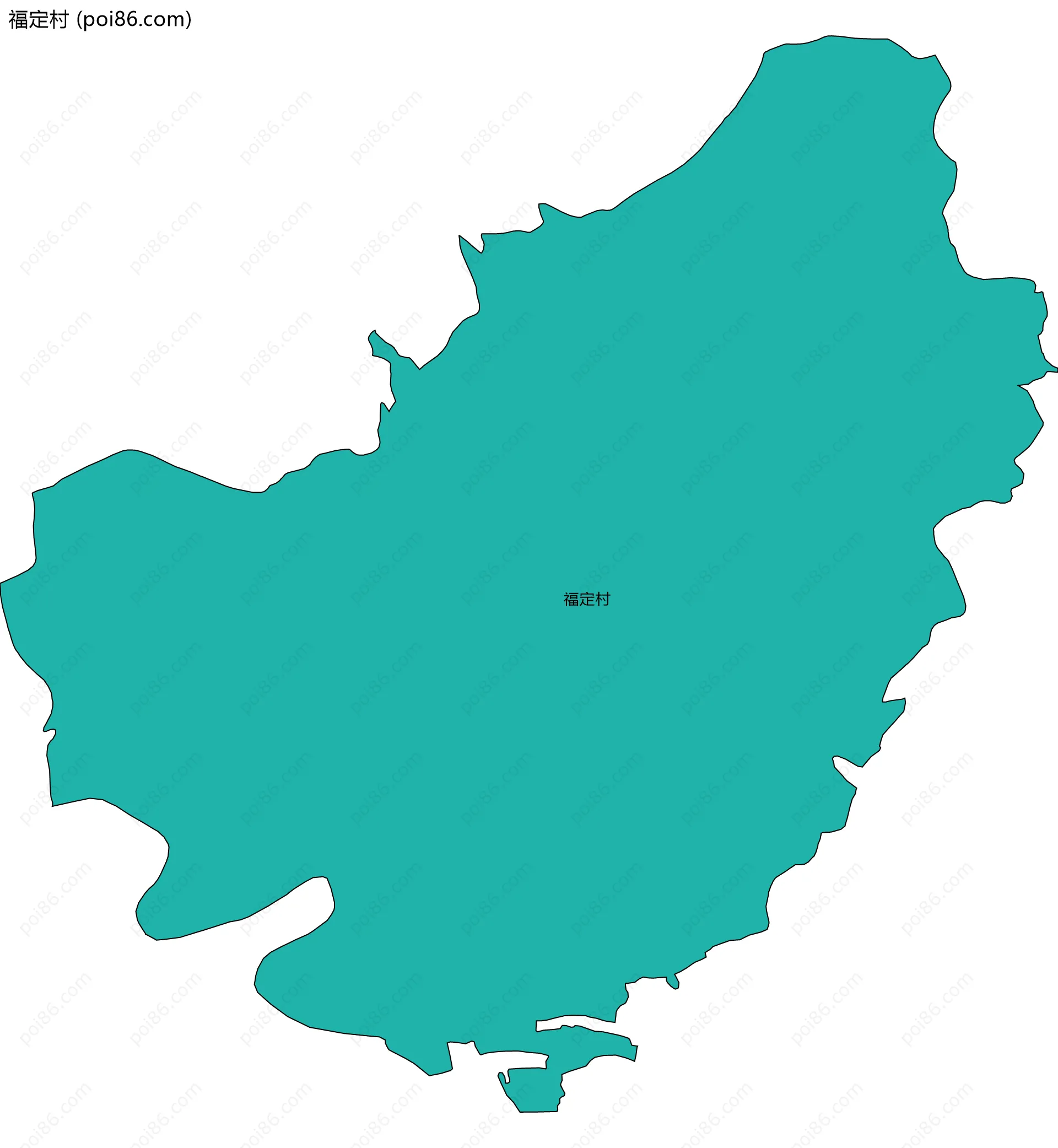 福定村边界地图