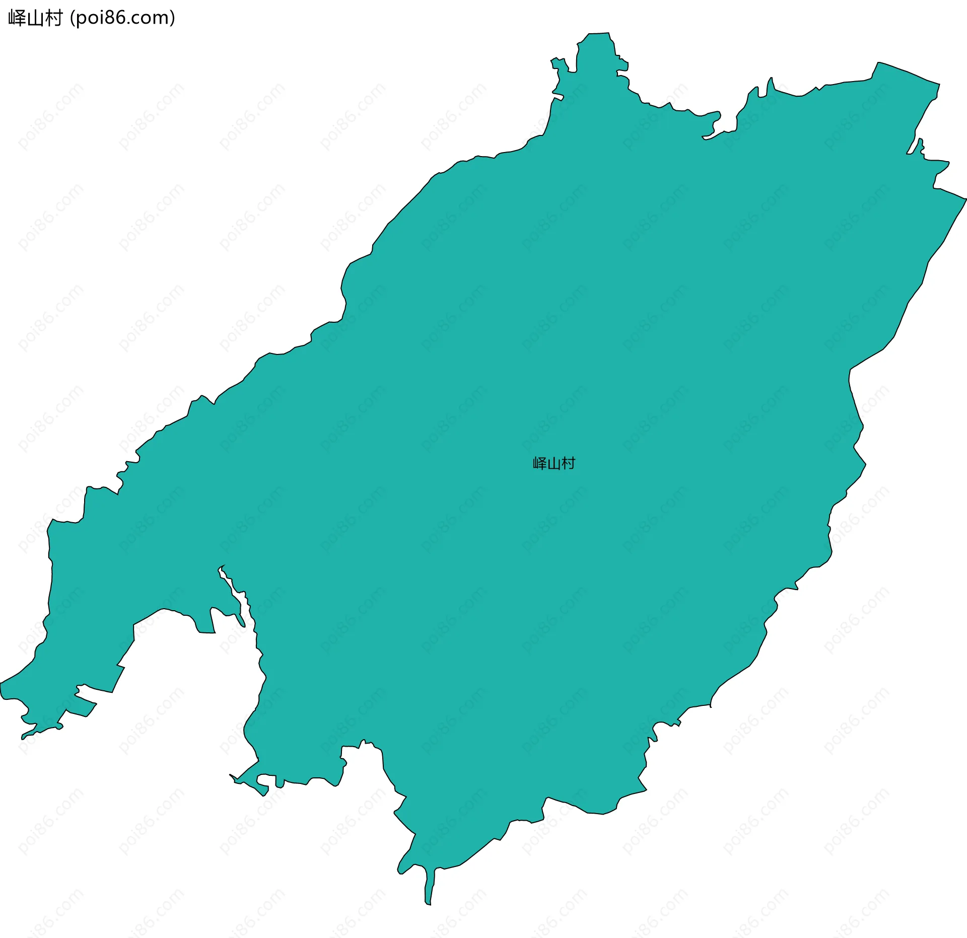 峄山村边界地图
