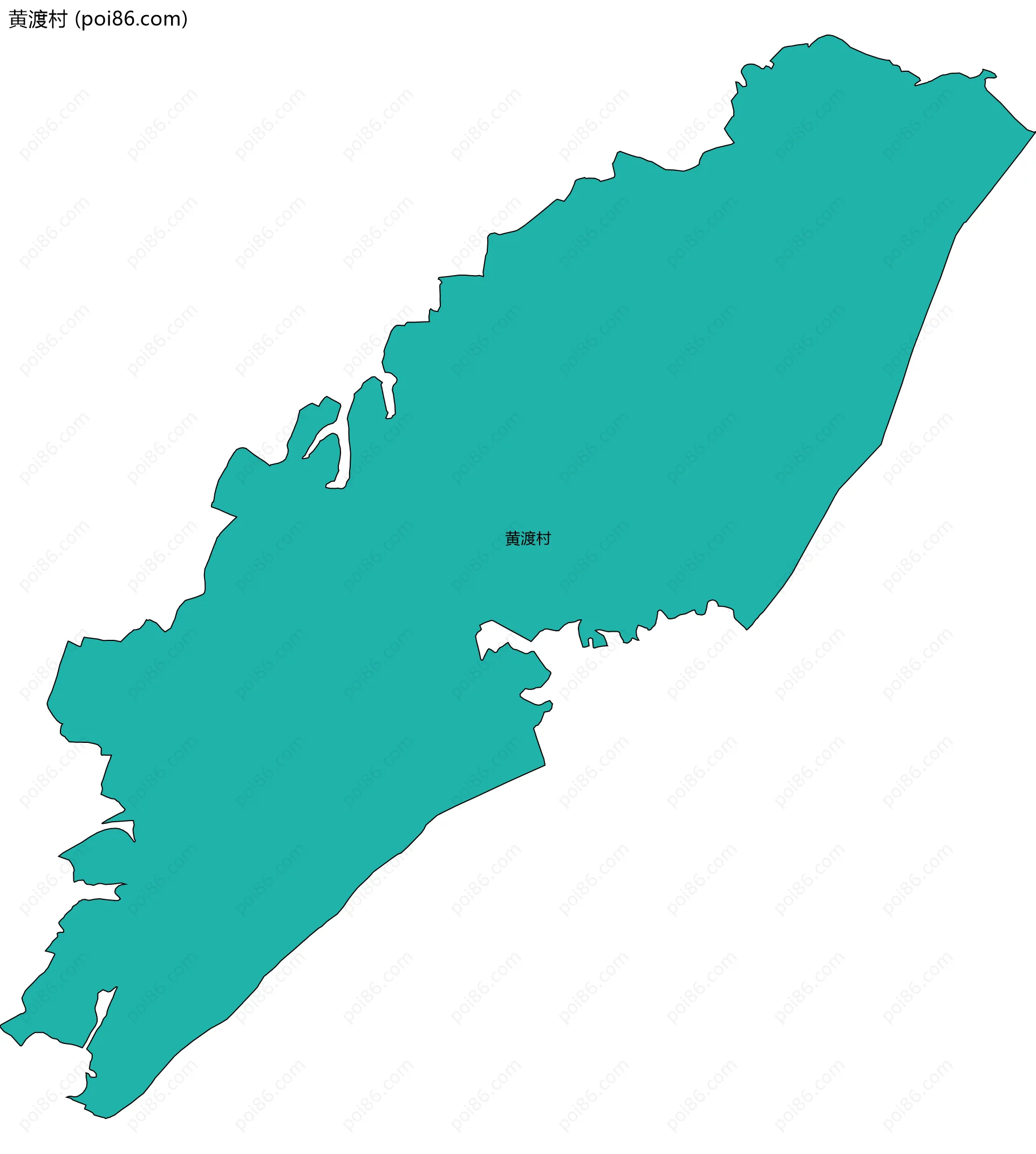 黄渡村边界地图