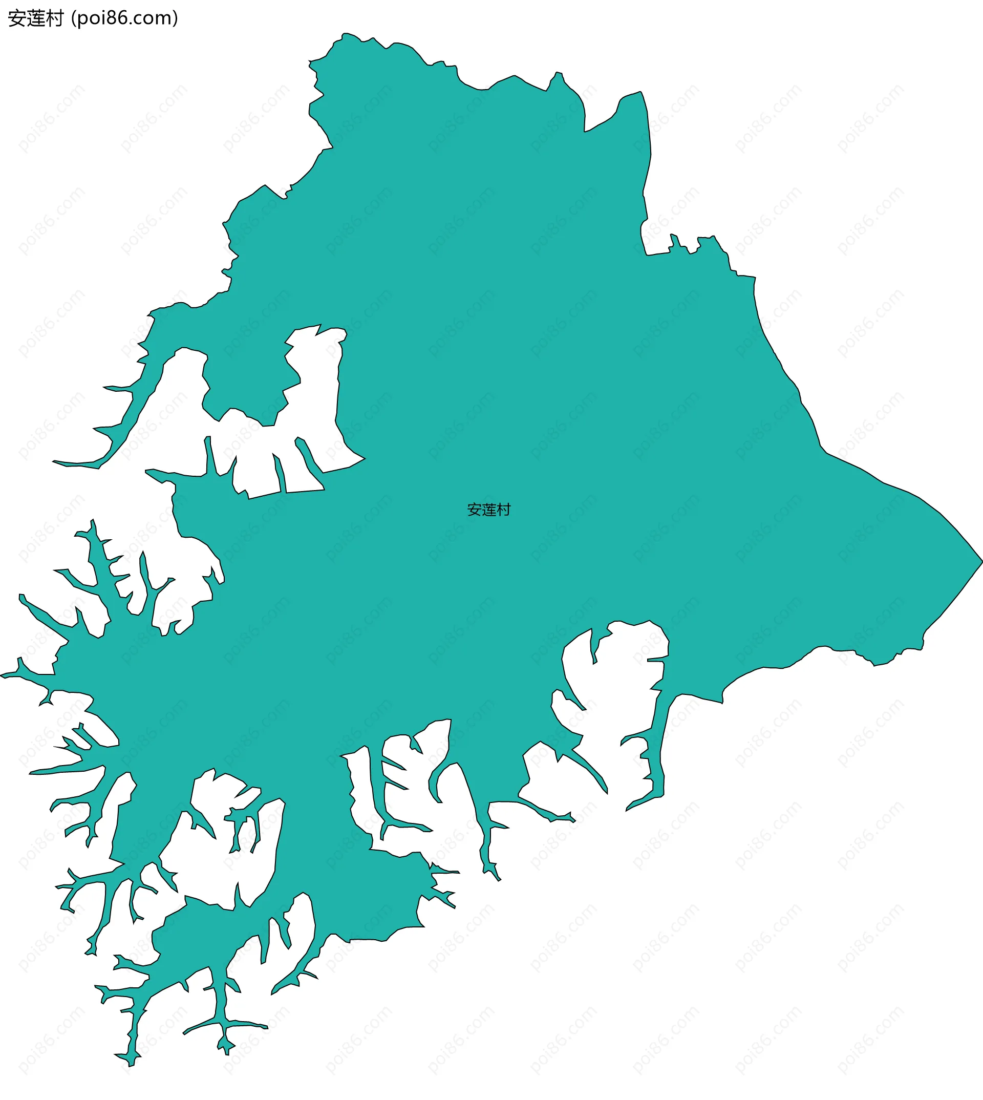 安莲村边界地图